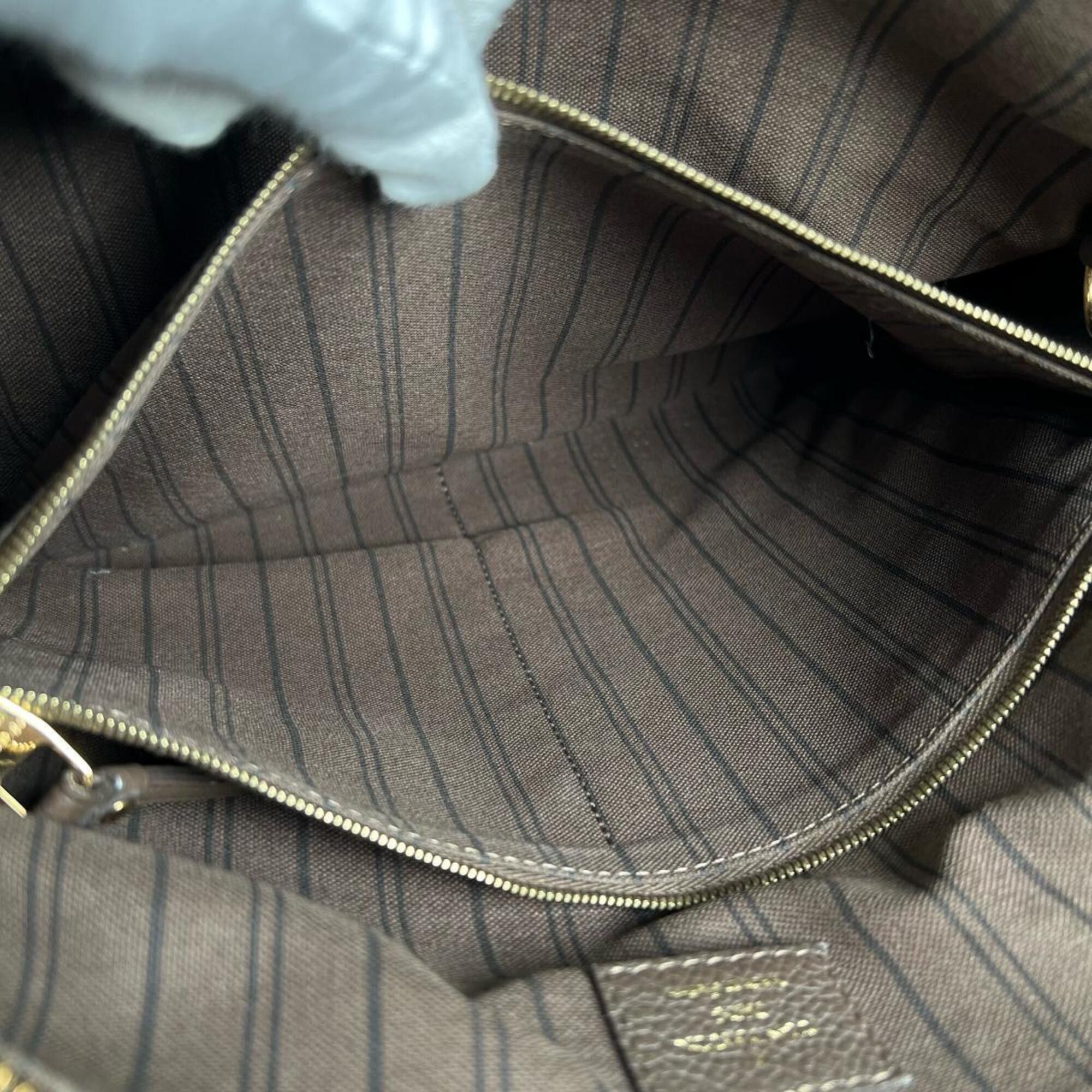 Louis Vuitton Louis Vuitton Lumineuse PM Tote Bag, Monogram Empreinte, M93409, Brown Size ONE SIZE - 13 Thumbnail