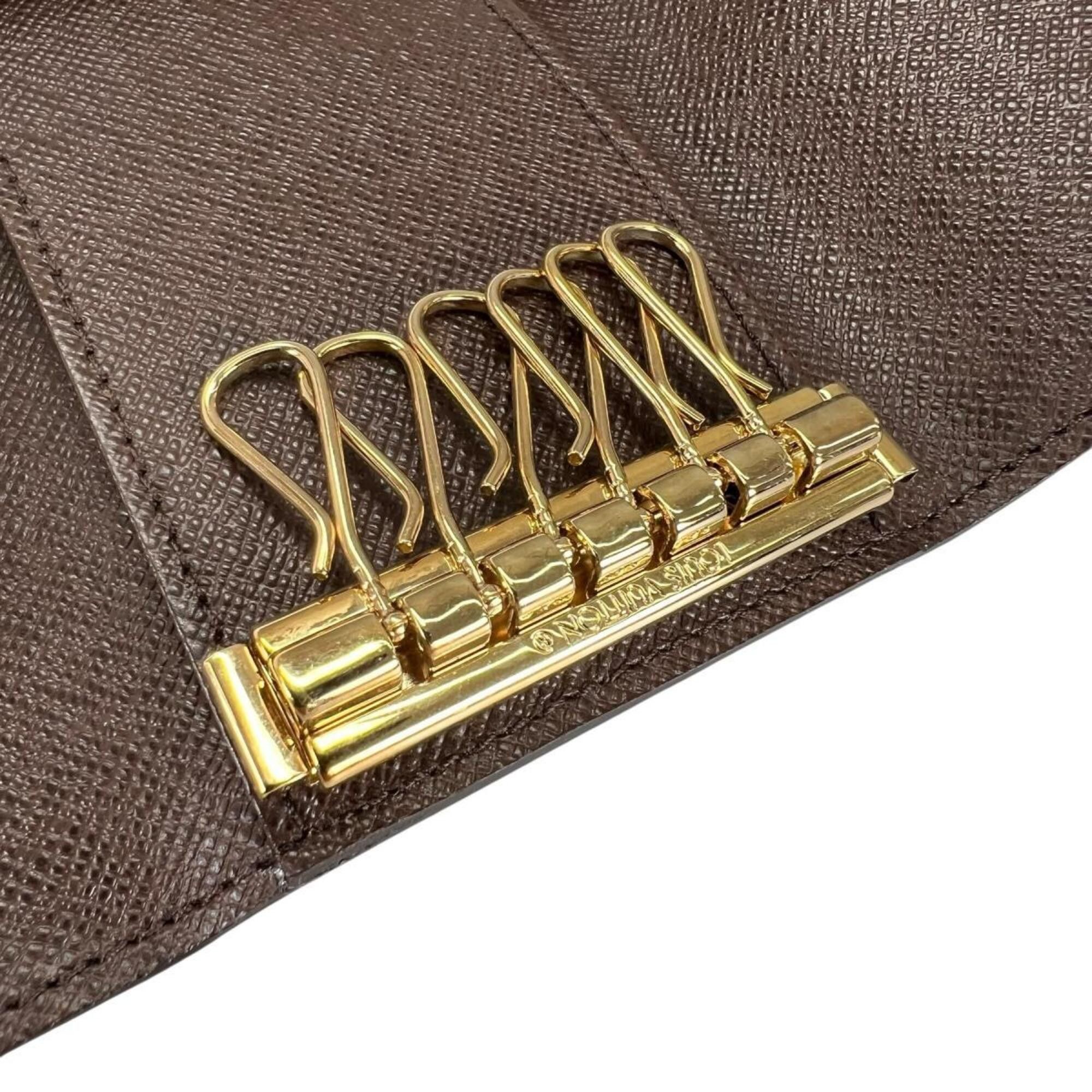 Louis Vuitton Louis Vuitton Key Case Multicles 6 Damier Canvas N62630 Brown Size ONE SIZE - 8 Thumbnail
