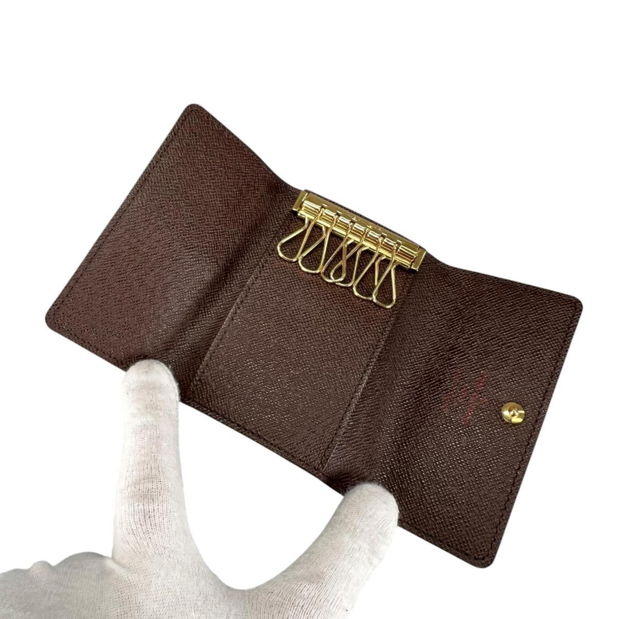 Louis Vuitton Louis Vuitton Key Case Multicles 6 Damier Canvas N62630 Brown Size ONE SIZE - 7 Thumbnail