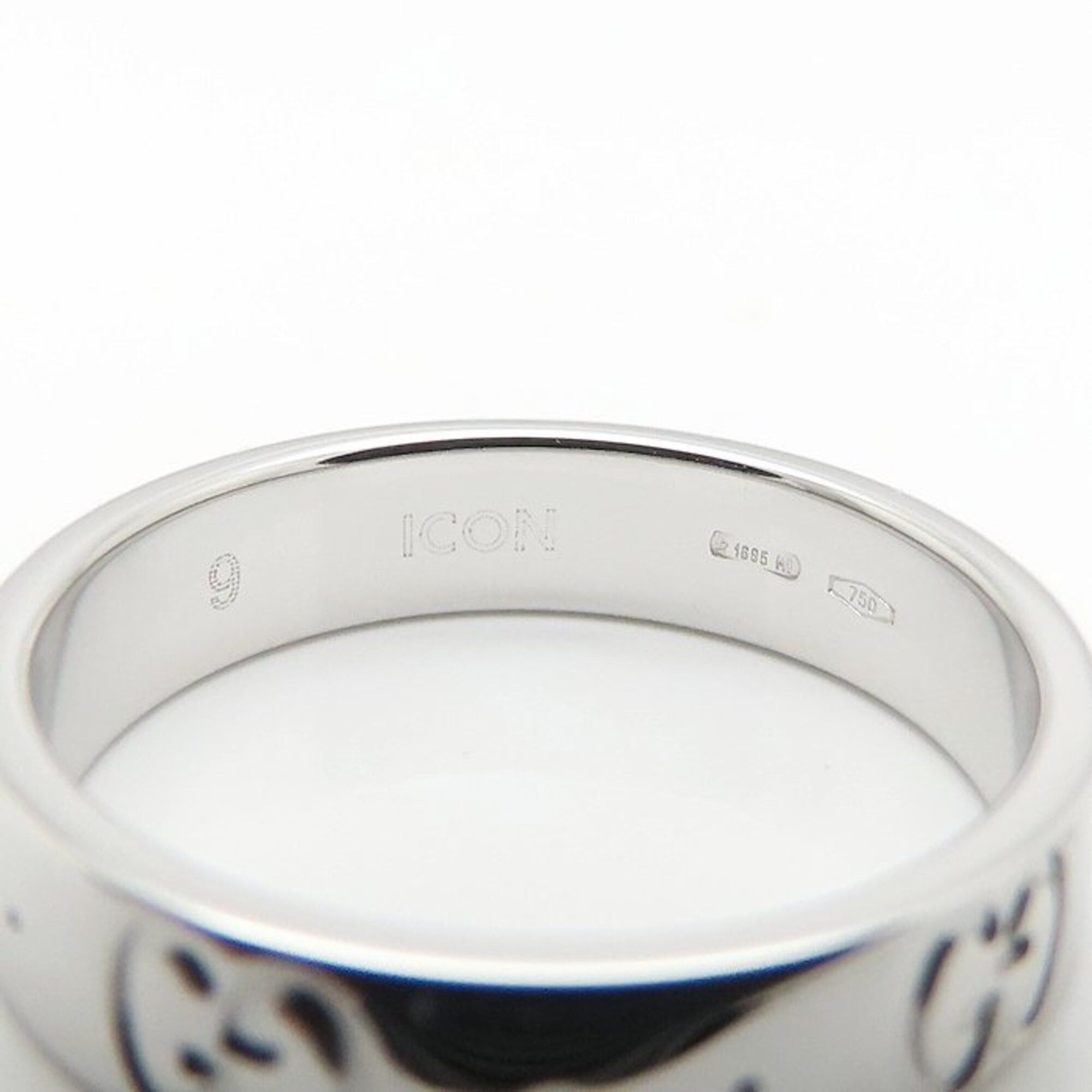 Gucci GUCCI Icon Ring, Size #9, 18K White Gold, Women's, Item Number 295549 Size ONE SIZE - 6 Thumbnail