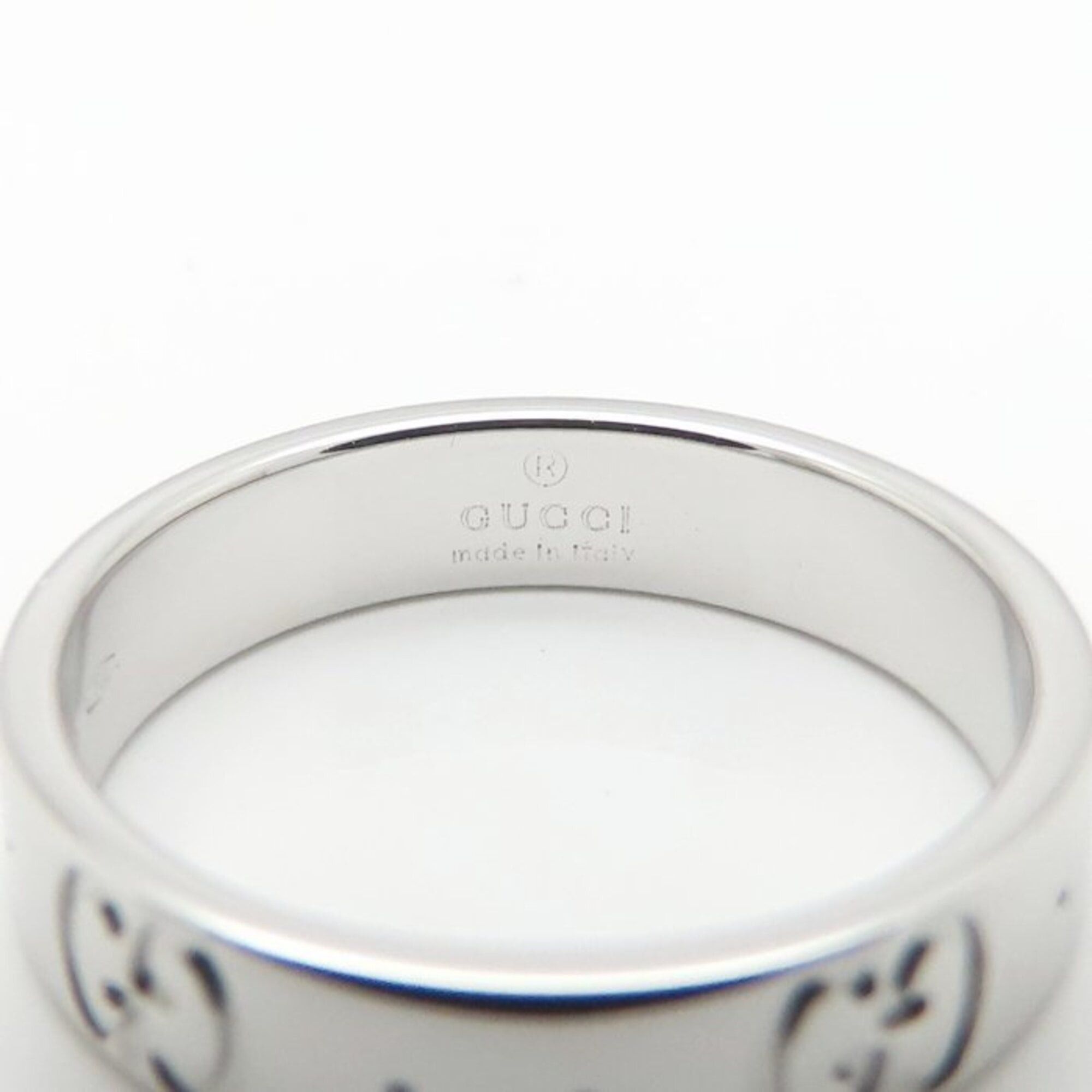 Gucci GUCCI Icon Ring, Size #9, 18K White Gold, Women's, Item Number 295549 Size ONE SIZE - 5 Thumbnail