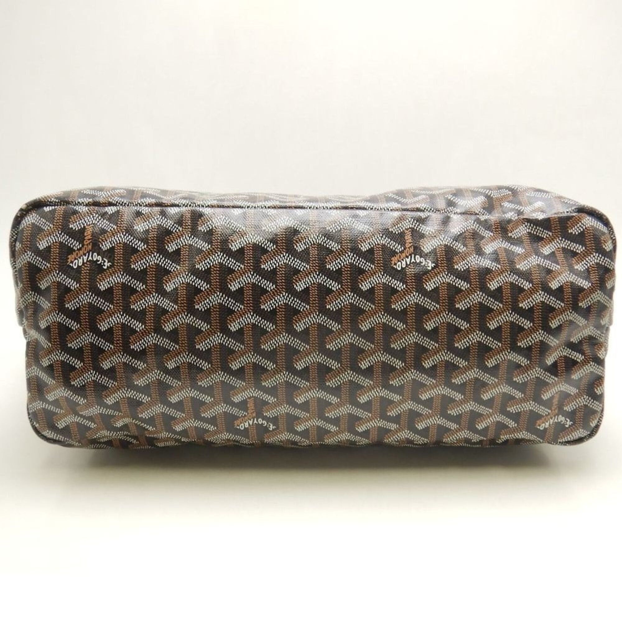 Goyard GOYARD Saint Louis PM STLOUIPMLTY01CL03P Tote Bag, Goyardine Canvas, Black/Tan, Women's, 253873 Size ONE SIZE - 6 Thumbnail