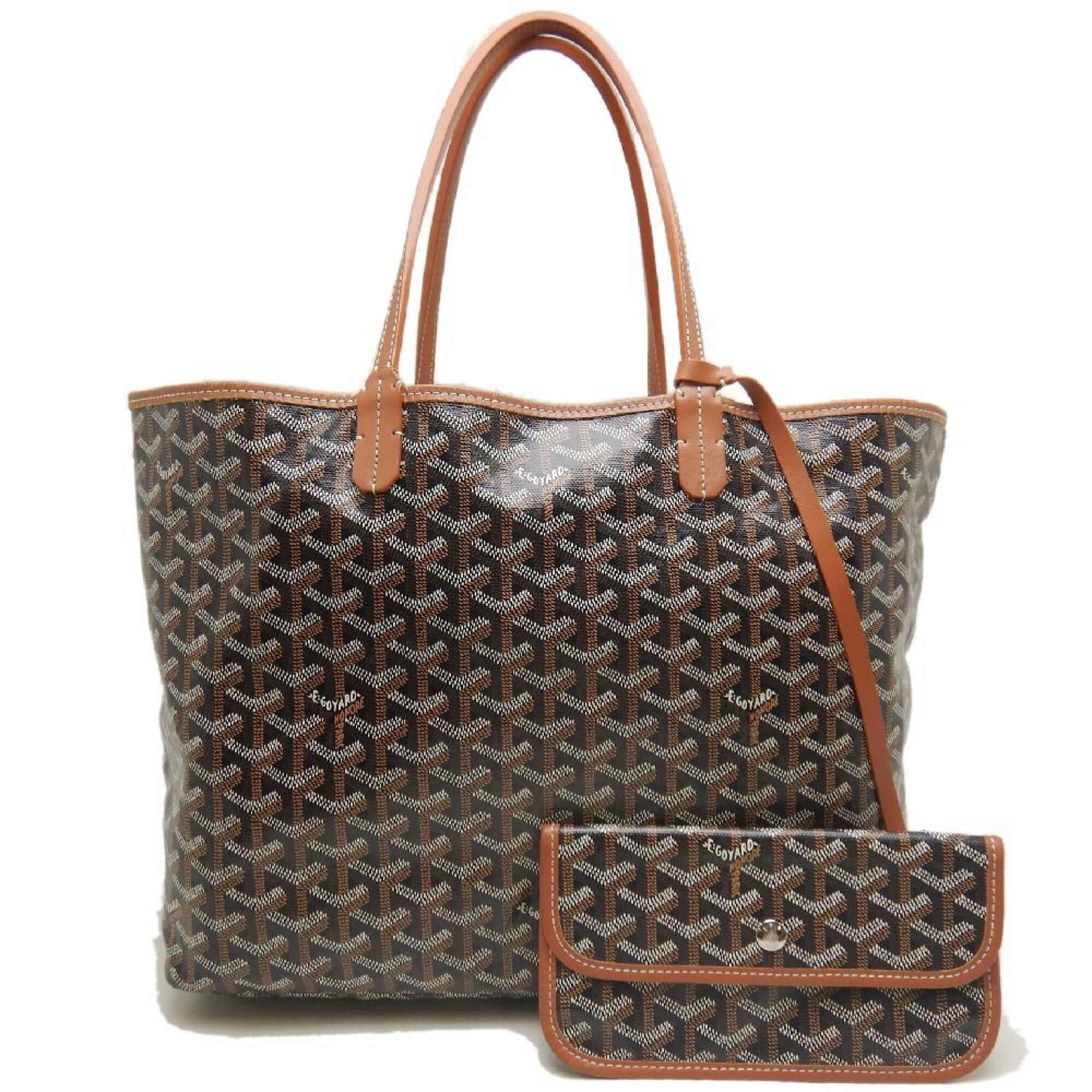 Goyard GOYARD Saint Louis PM STLOUIPMLTY01CL03P Tote Bag, Goyardine Canvas, Black/Tan, Women's, 253873 Size ONE SIZE - 2 Thumbnail