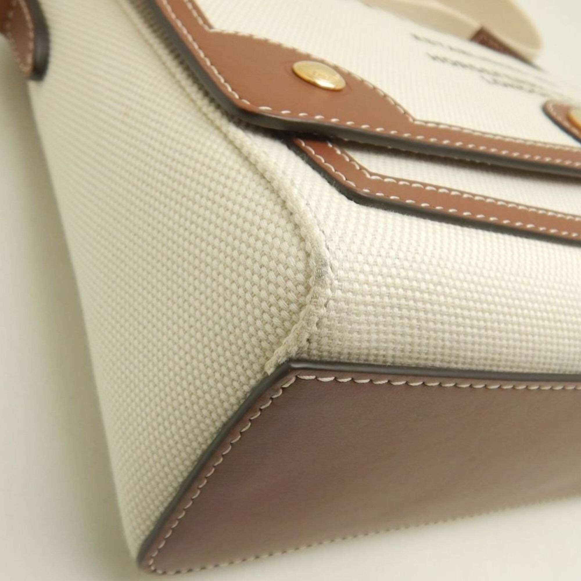 Burberry BURBERRY Horseferry Print Shoulder Bag 80302491 Canvas x Leather Natural Tan Women's 253842 Size ONE SIZE - 12 Thumbnail