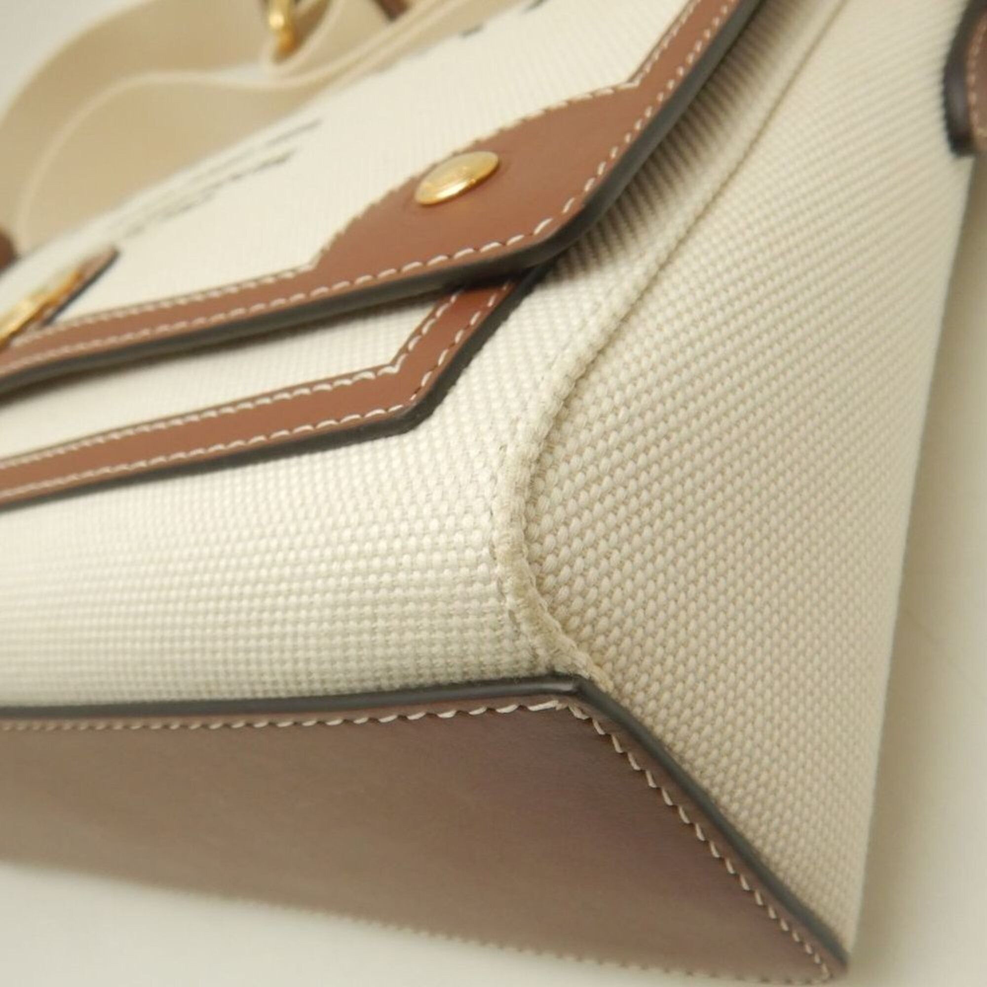 Burberry BURBERRY Horseferry Print Shoulder Bag 80302491 Canvas x Leather Natural Tan Women's 253842 Size ONE SIZE - 13 Thumbnail
