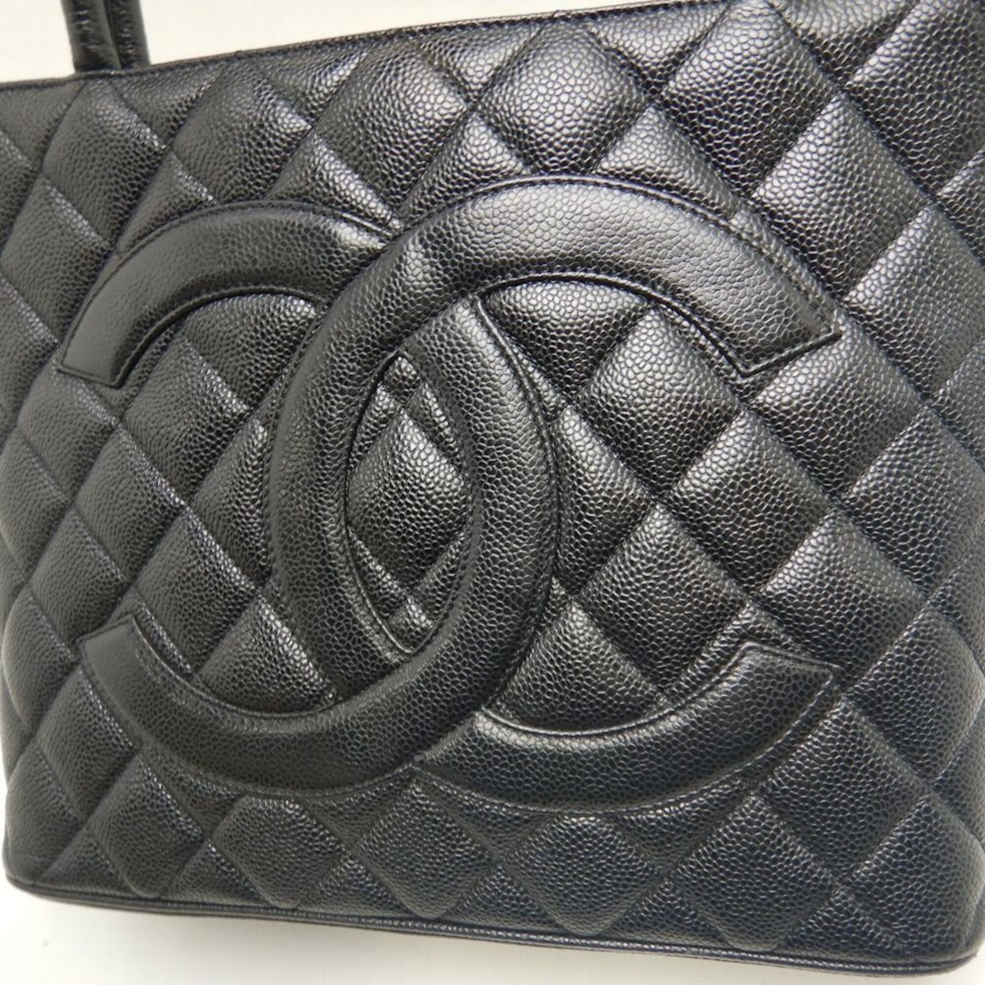 Chanel CHANEL Reissue Tote A01804 Bag, Caviar Leather, Black, Women's, 253852 Size ONE SIZE - 8 Thumbnail