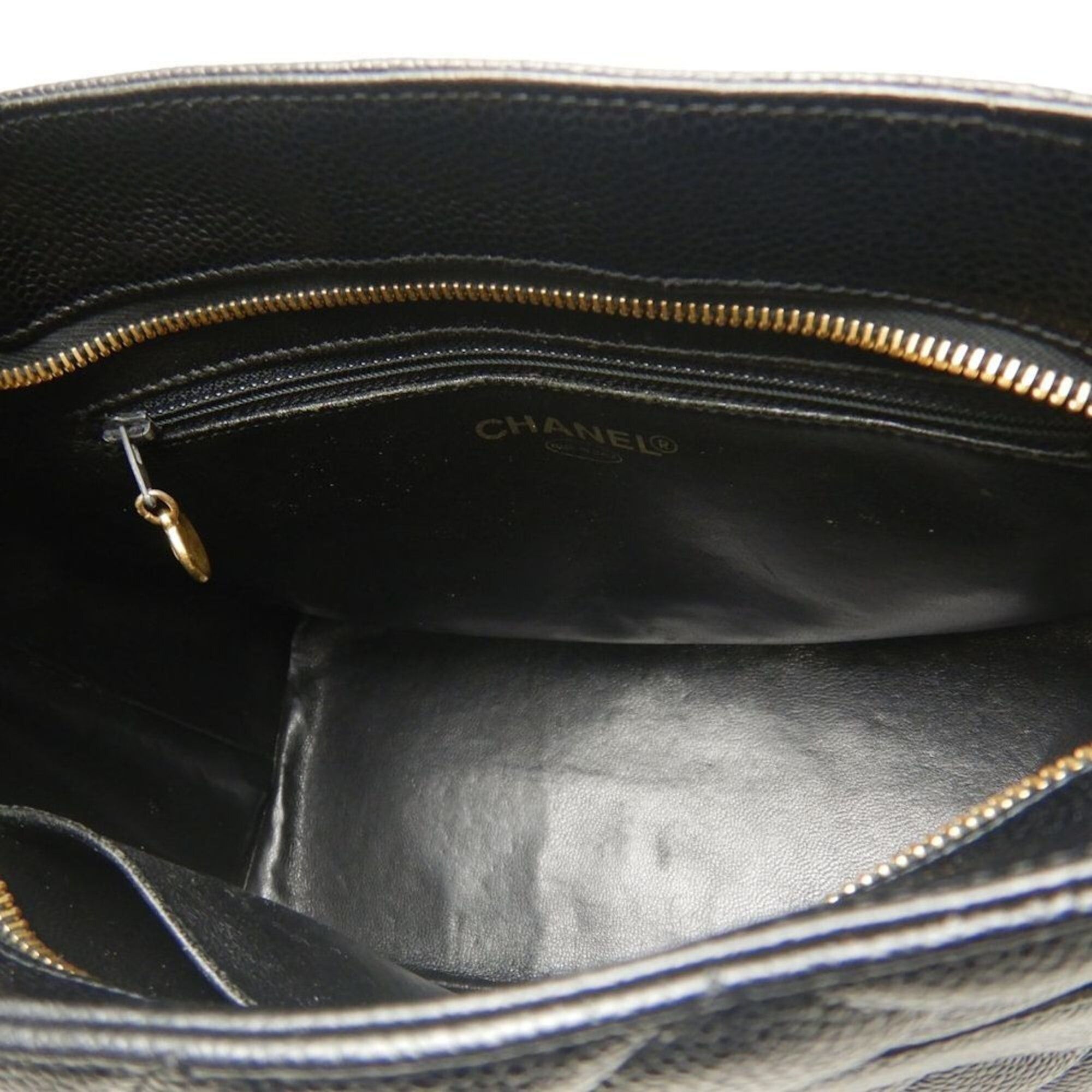 Chanel CHANEL Reissue Tote A01804 Bag, Caviar Leather, Black, Women's, 253852 Size ONE SIZE - 4 Thumbnail