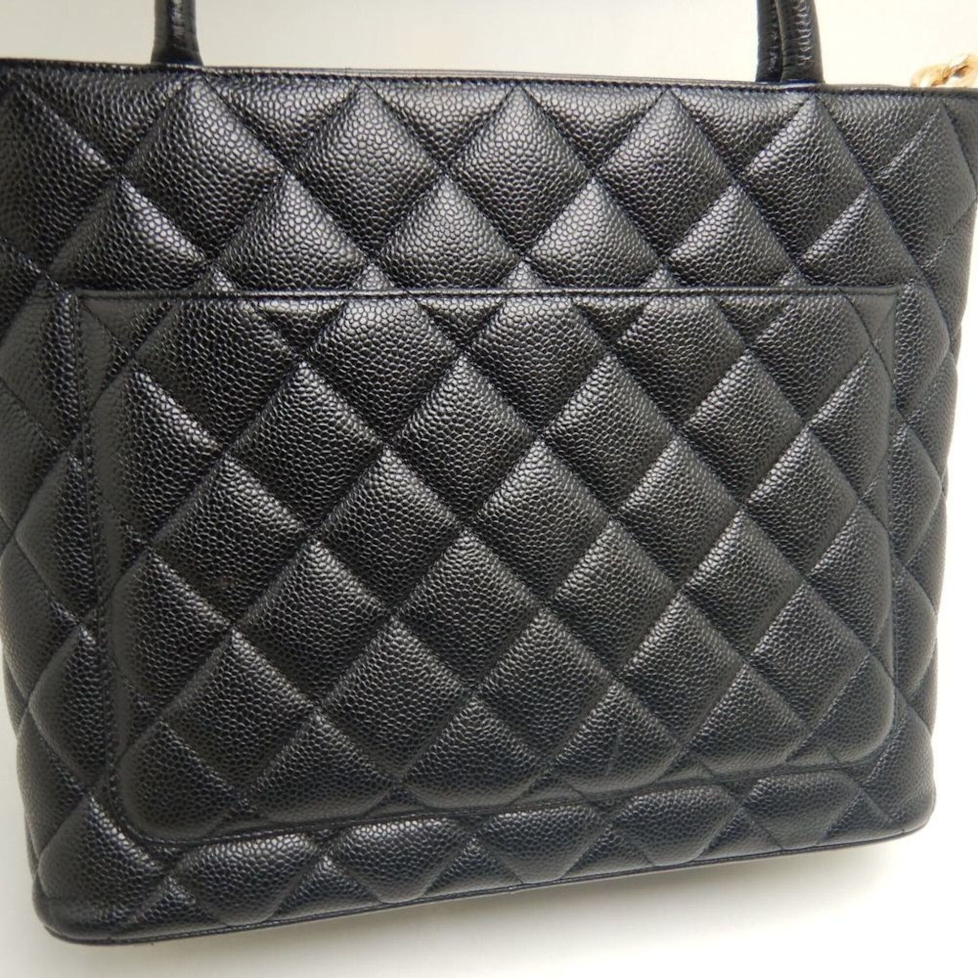 Chanel CHANEL Reissue Tote A01804 Bag, Caviar Leather, Black, Women's, 253852 Size ONE SIZE - 9 Thumbnail
