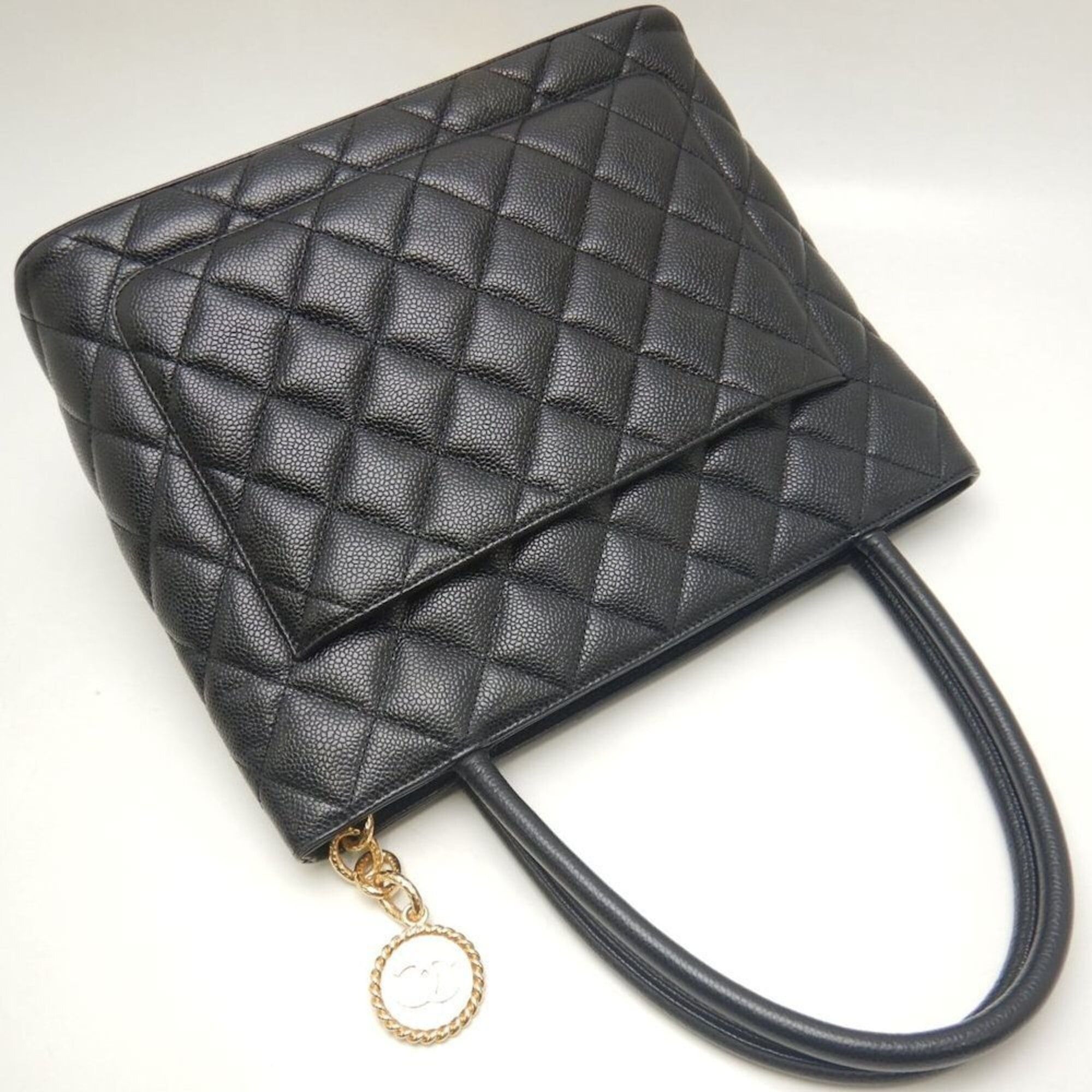 Chanel CHANEL Reissue Tote A01804 Bag, Caviar Leather, Black, Women's, 253852 Size ONE SIZE - 3 Thumbnail