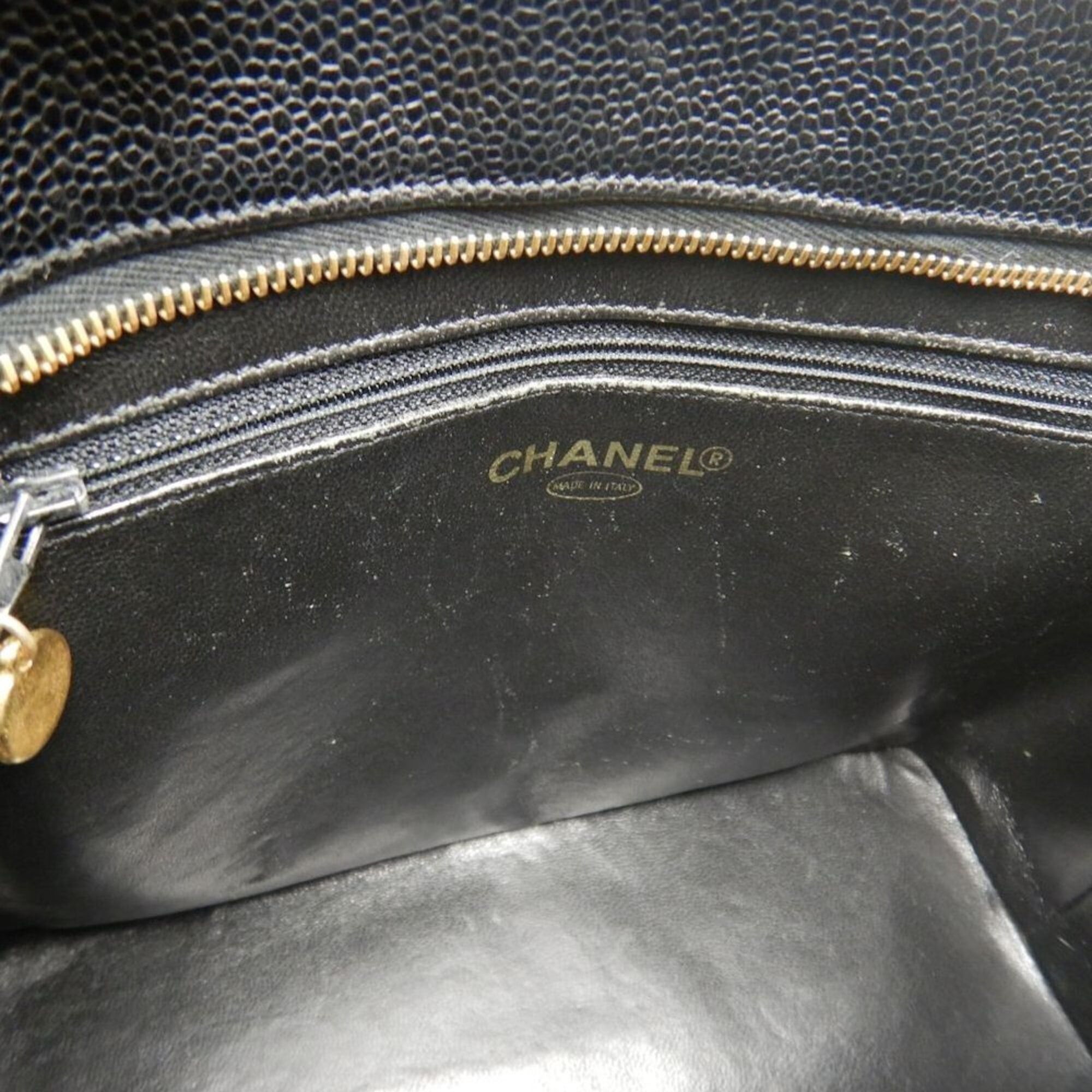 Chanel CHANEL Reissue Tote A01804 Bag, Caviar Leather, Black, Women's, 253852 Size ONE SIZE - 16 Thumbnail