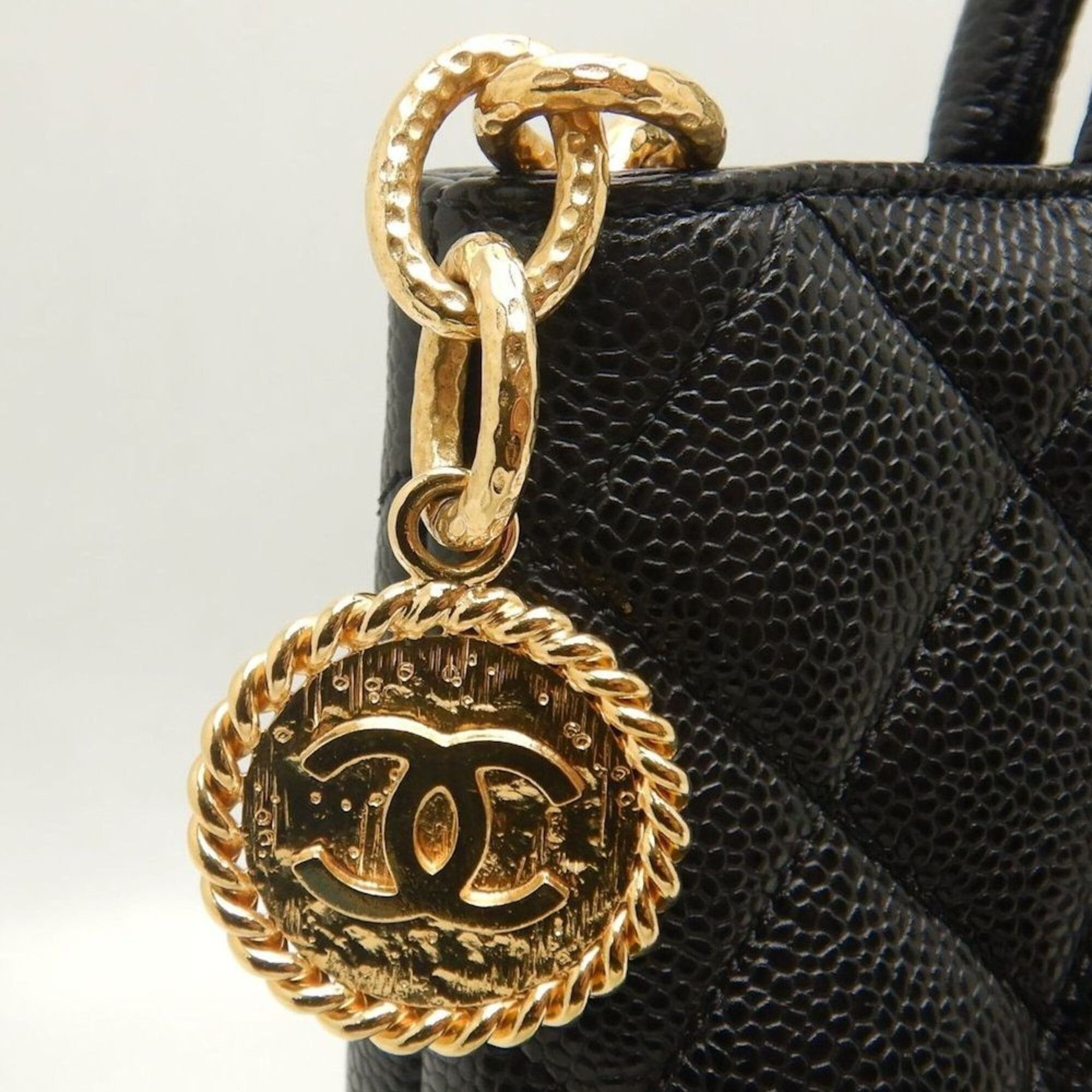 Chanel CHANEL Reissue Tote A01804 Bag, Caviar Leather, Black, Women's, 253852 Size ONE SIZE - 11 Thumbnail