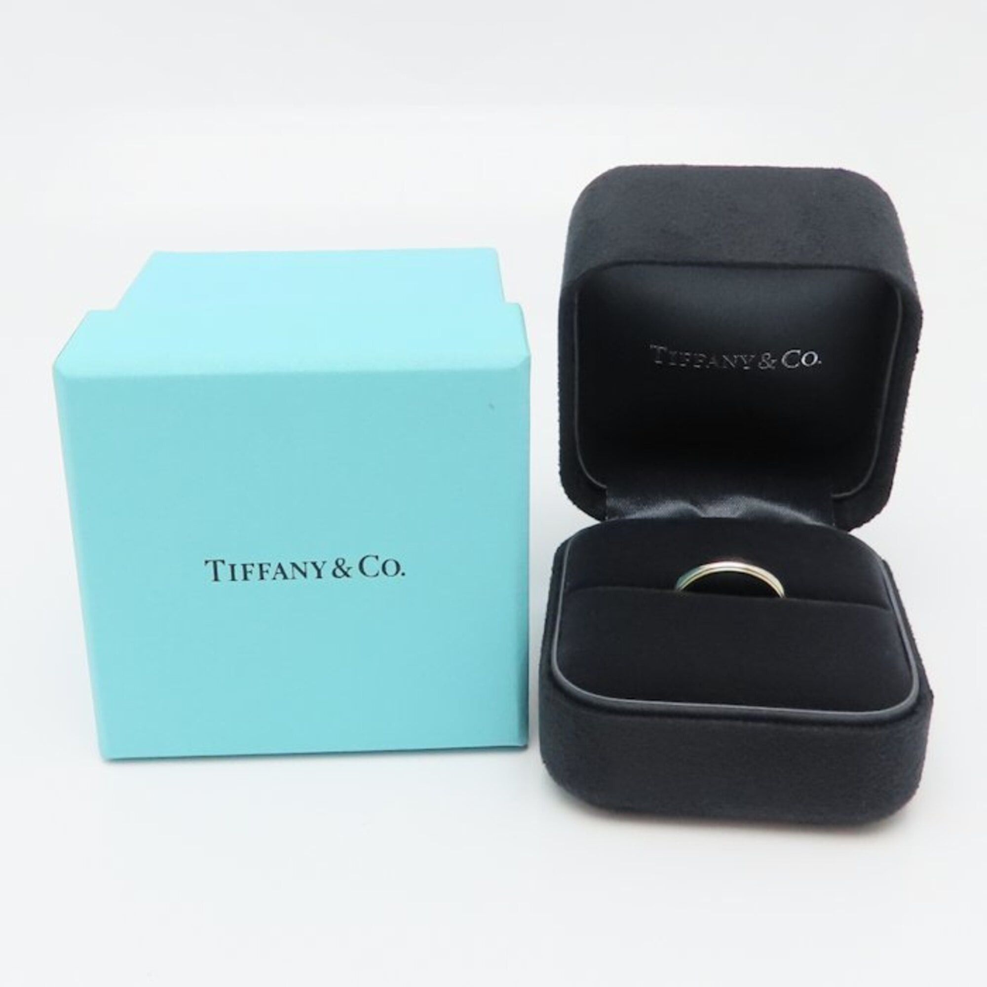 Tiffany & Co. TIFFANY&Co. Tiffany Milgrain Ring, 18KPG x Pt950, Women's, 295541 Size ONE SIZE - 5 Thumbnail