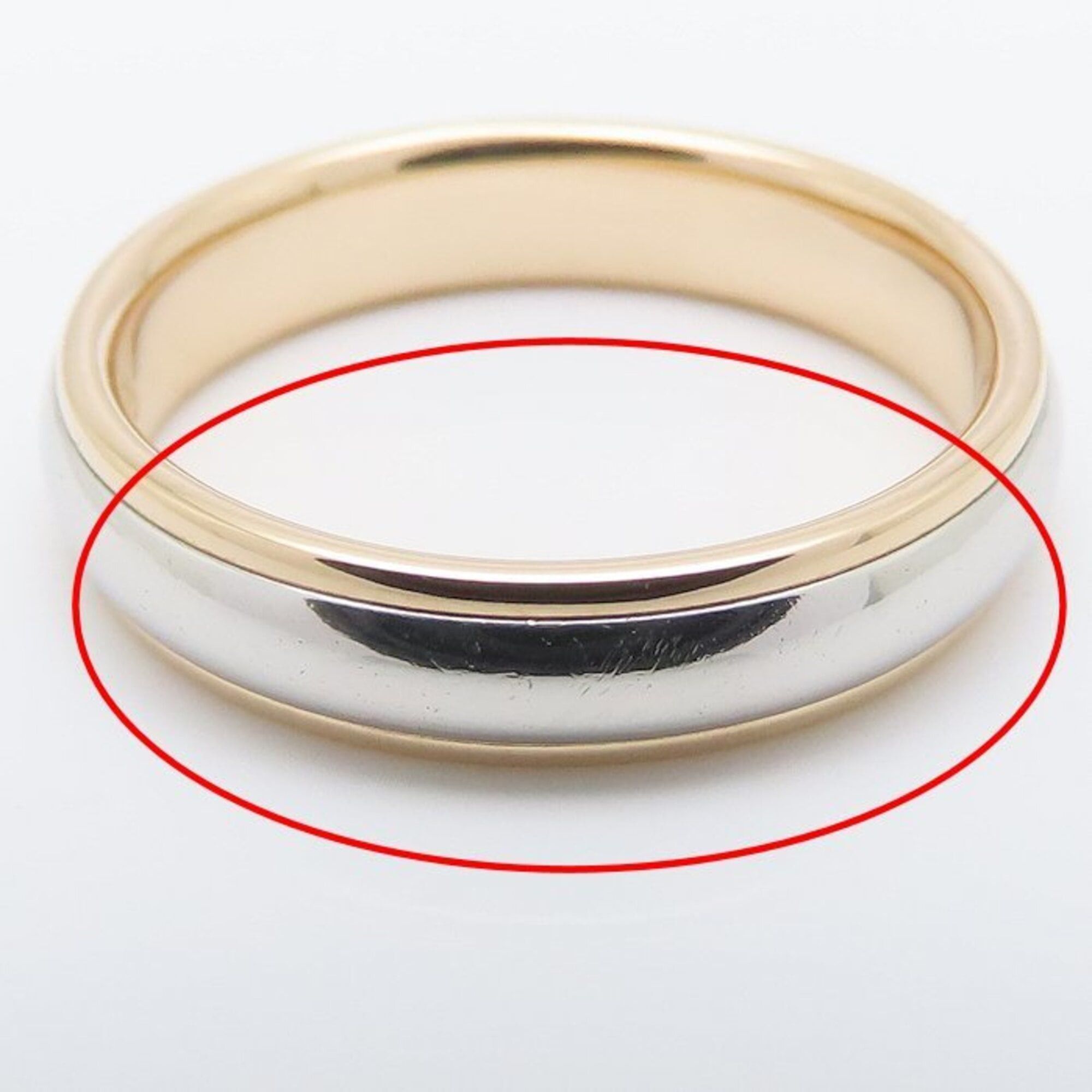 Tiffany & Co. TIFFANY&Co. Tiffany Milgrain Ring, 18KPG x Pt950, Women's, 295541 Size ONE SIZE - 7 Thumbnail