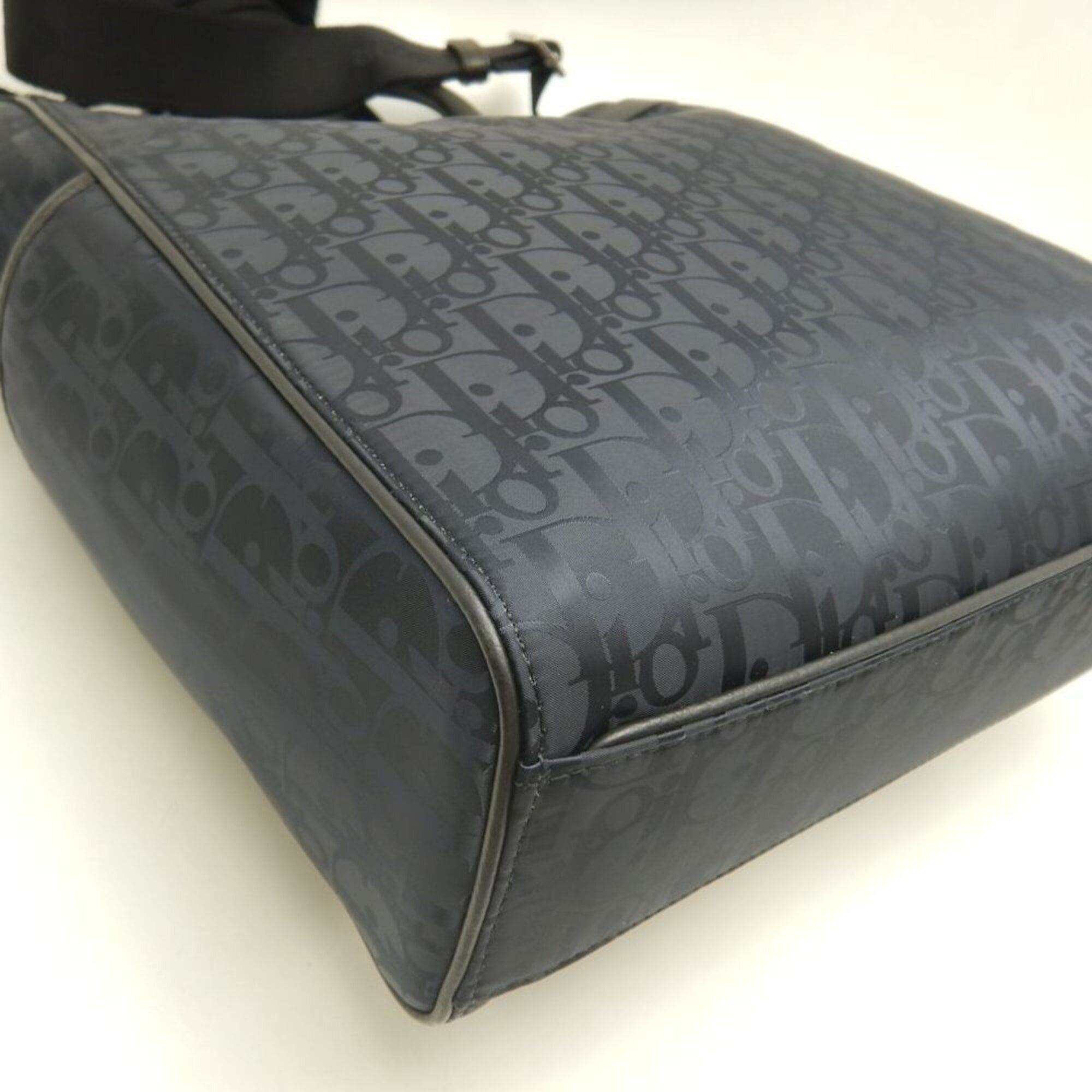 Dior Christian Dior Dior Oblique Explorer 2-Way Tote Bag, Nylon, Navy, Women's, 253828 Size ONE SIZE - 11 Thumbnail