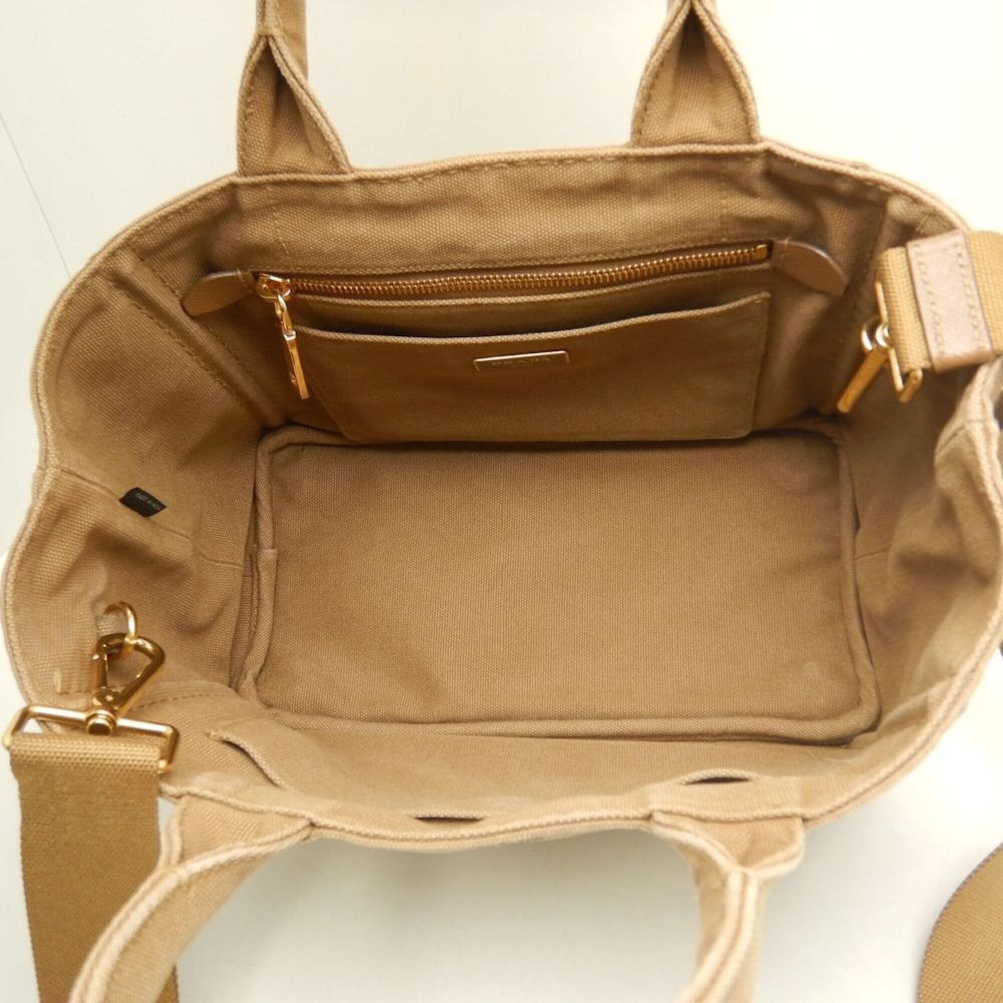 Prada PRADA Canapa PM 1BG439 Tote Bag, Canvas, TABACCO, Women's, 253851 Size ONE SIZE - 5 Thumbnail