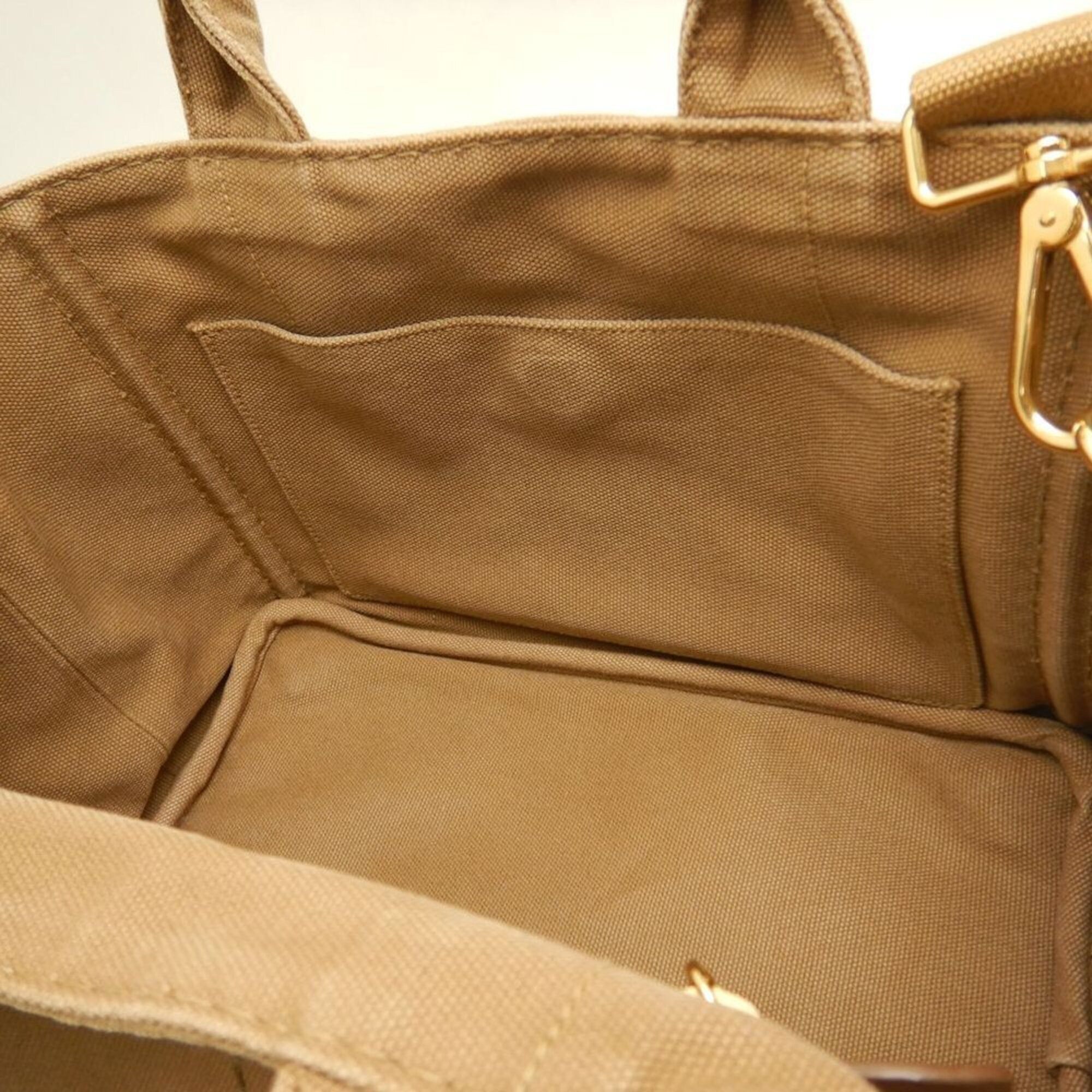 Prada PRADA Canapa PM 1BG439 Tote Bag, Canvas, TABACCO, Women's, 253851 Size ONE SIZE - 18 Thumbnail