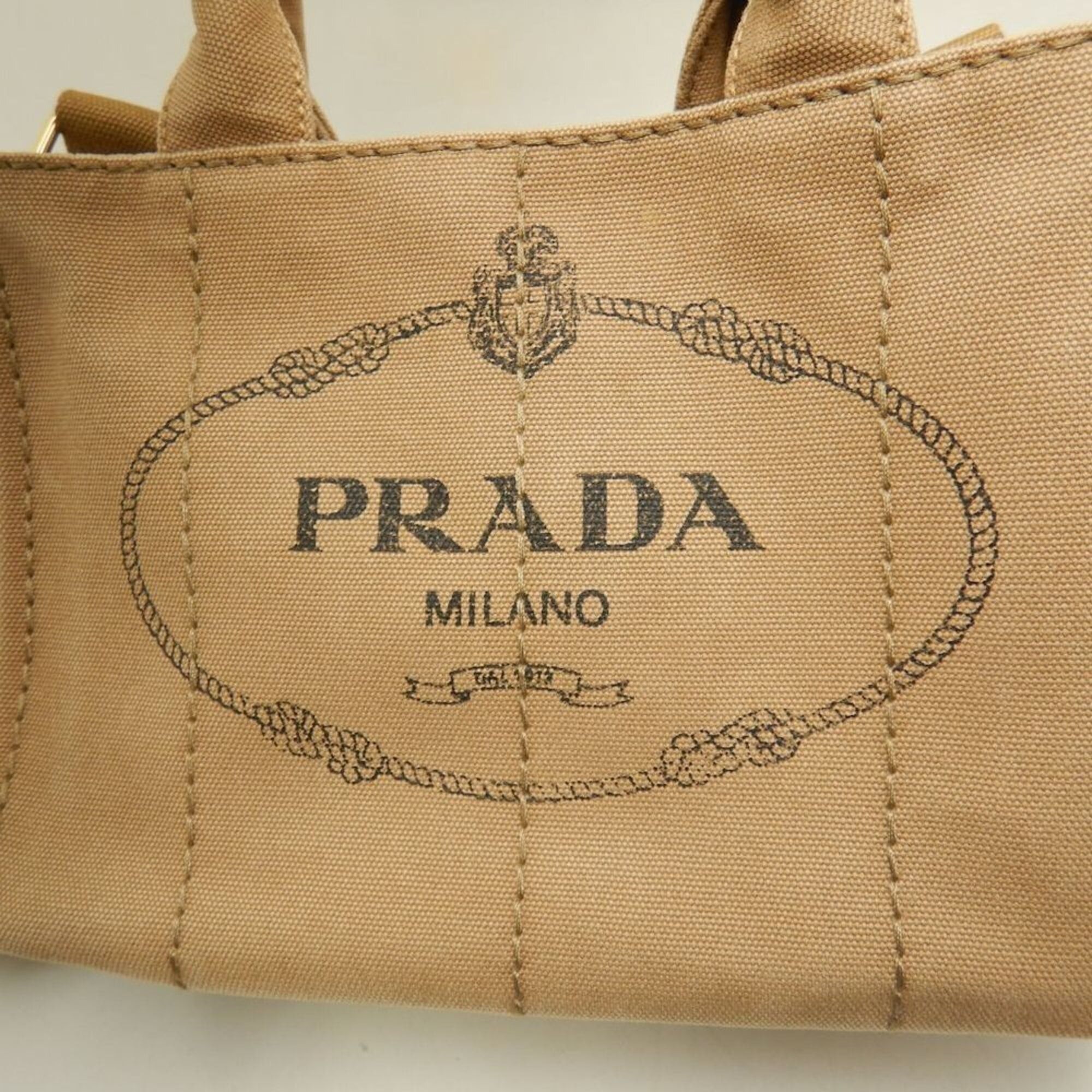 Prada PRADA Canapa PM 1BG439 Tote Bag, Canvas, TABACCO, Women's, 253851 Size ONE SIZE - 11 Thumbnail