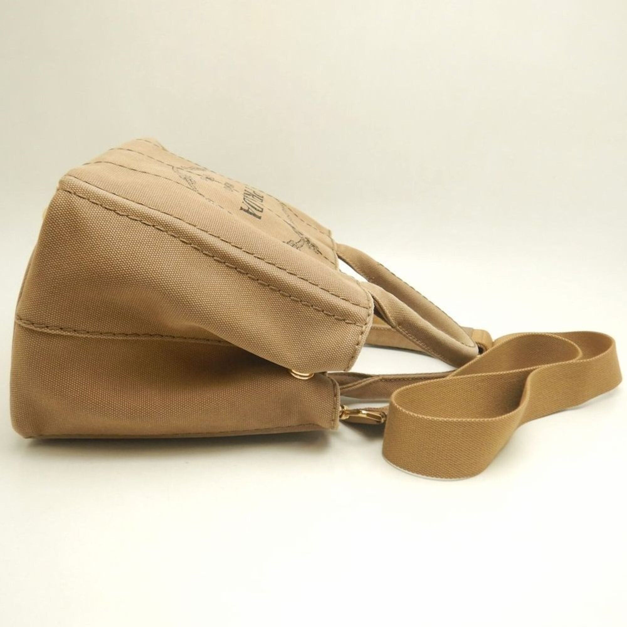 Prada PRADA Canapa PM 1BG439 Tote Bag, Canvas, TABACCO, Women's, 253851 Size ONE SIZE - 6 Thumbnail