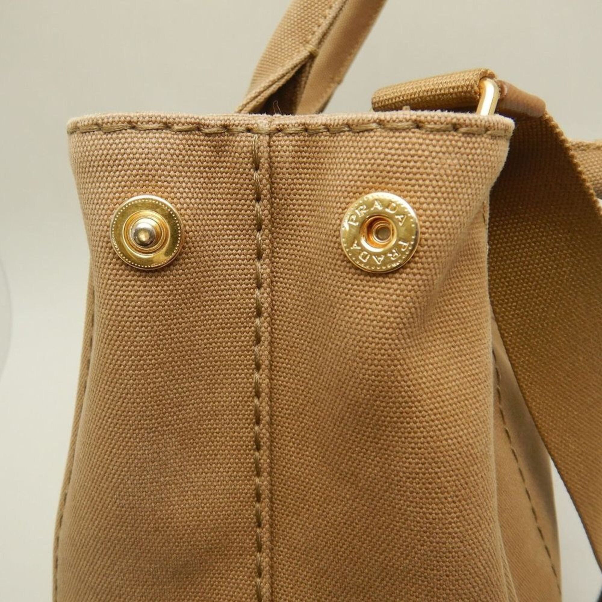Prada PRADA Canapa PM 1BG439 Tote Bag, Canvas, TABACCO, Women's, 253851 Size ONE SIZE - 12 Thumbnail