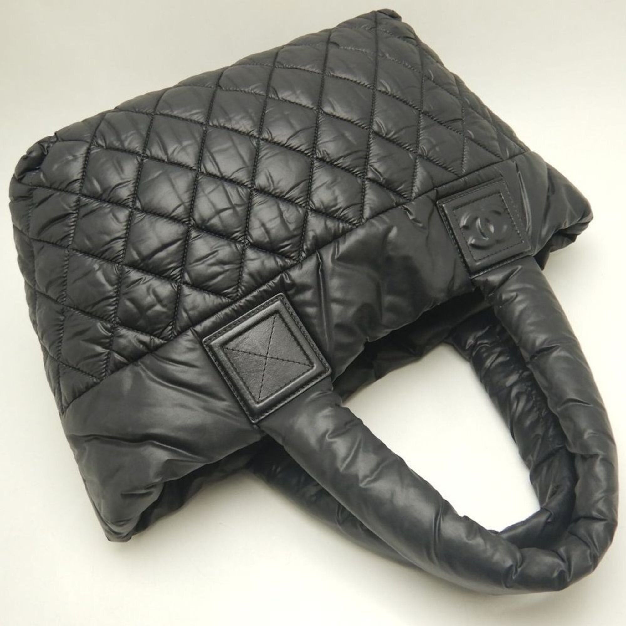 Chanel CHANEL Coco Cocoon PM A48610 Tote Bag, Nylon, Black, Women's, 253839 Size ONE SIZE - 3 Thumbnail