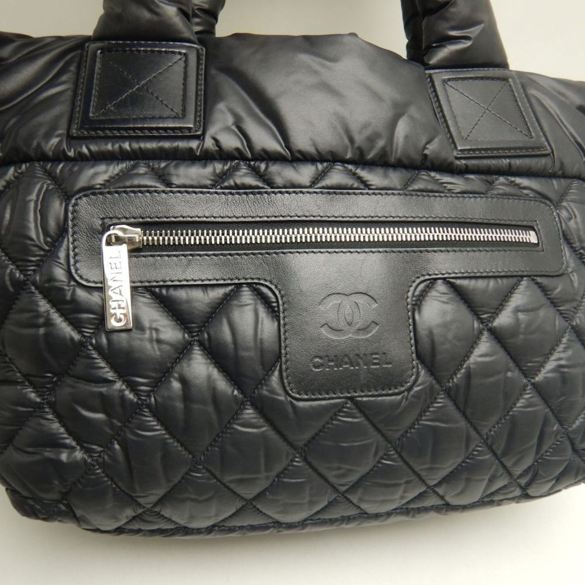 Chanel CHANEL Coco Cocoon PM A48610 Tote Bag, Nylon, Black, Women's, 253839 Size ONE SIZE - 5 Thumbnail