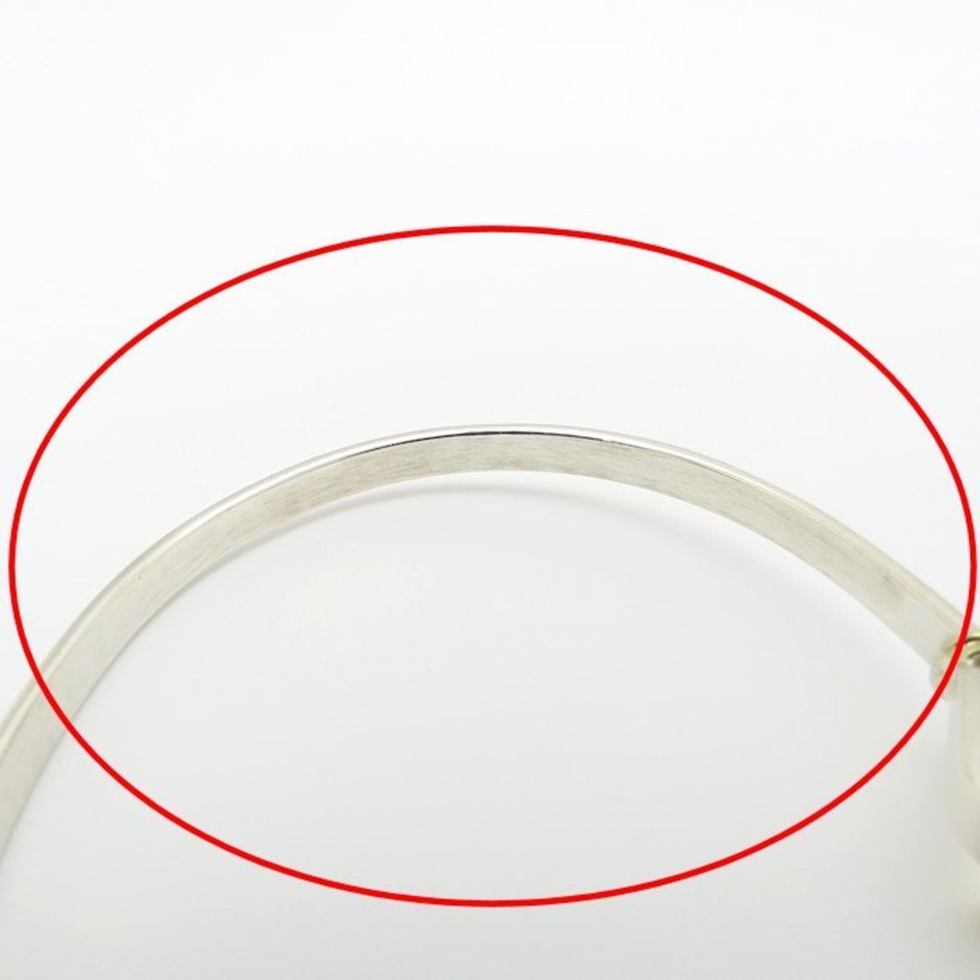 Tiffany & Co. TIFFANY&Co. Tiffany Hook & Eye Bangle SV925 x 18K Yellow Gold Women's 295559 Size ONE SIZE - 4 Thumbnail