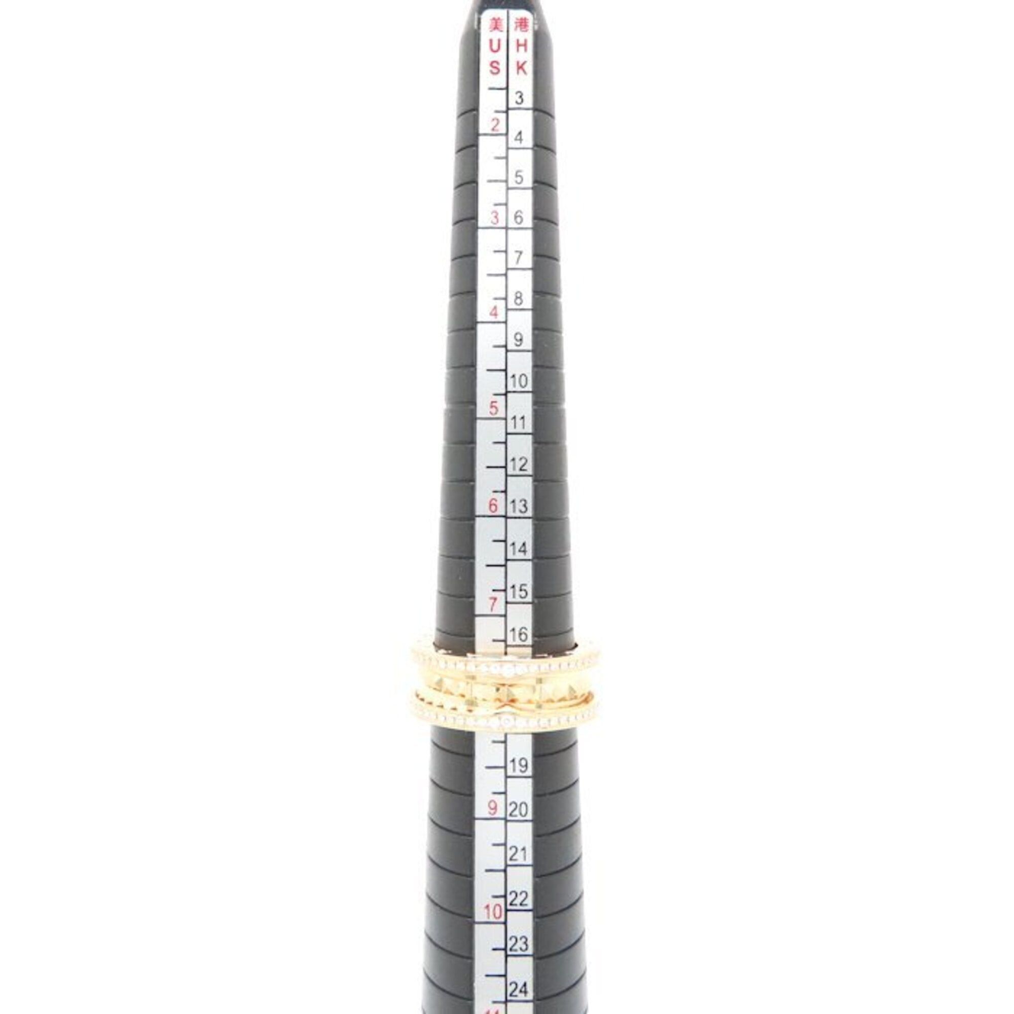 Bvlgari BVLGARI B.zero1 Rock Ring, 2-band, Diamond, Size #57, 360246, 18K Pink Gold, Women's, 360246 295534 Size ONE SIZE - 4 Thumbnail