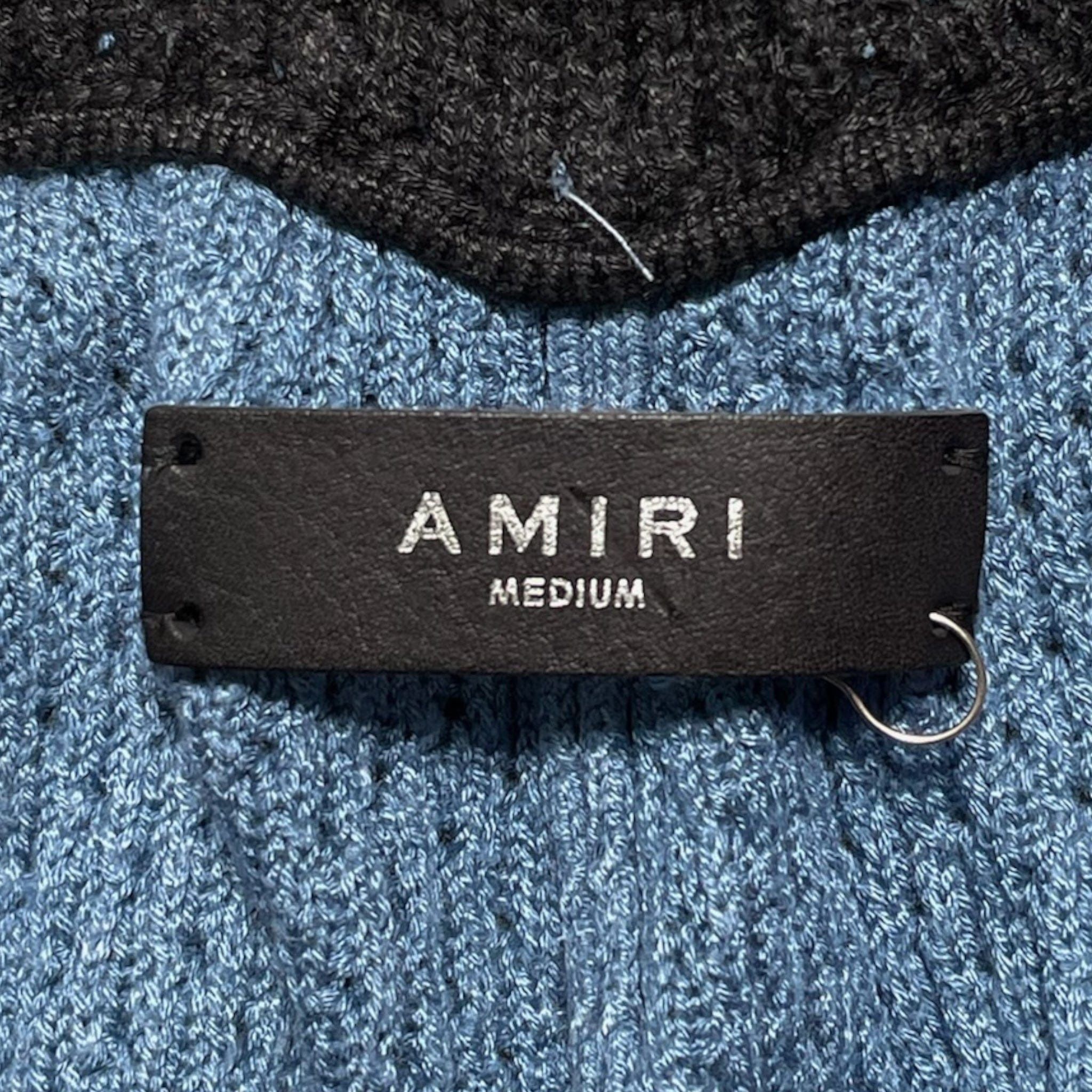 Amiri Amiri Crochet Basketball Shorts Light Blue Size US 33 - 4 Thumbnail