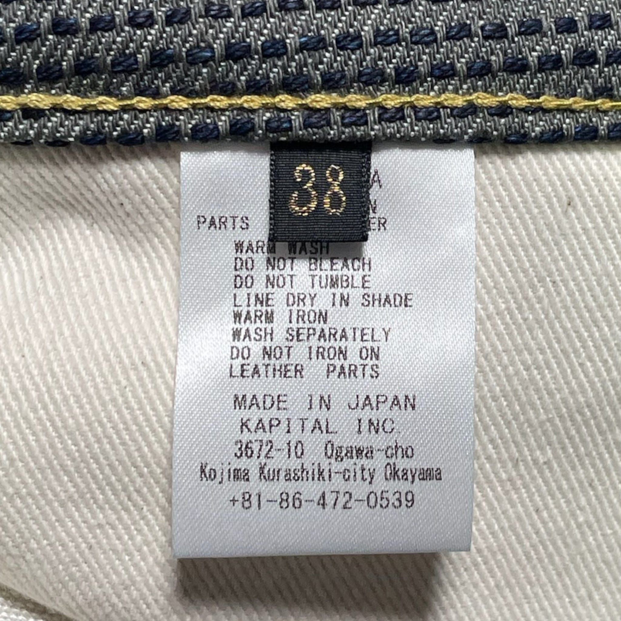 Kapital Century Denim No.7 5P Monkey Cisco Jeans Navy Size US 30 / EU 46 - 6 Thumbnail