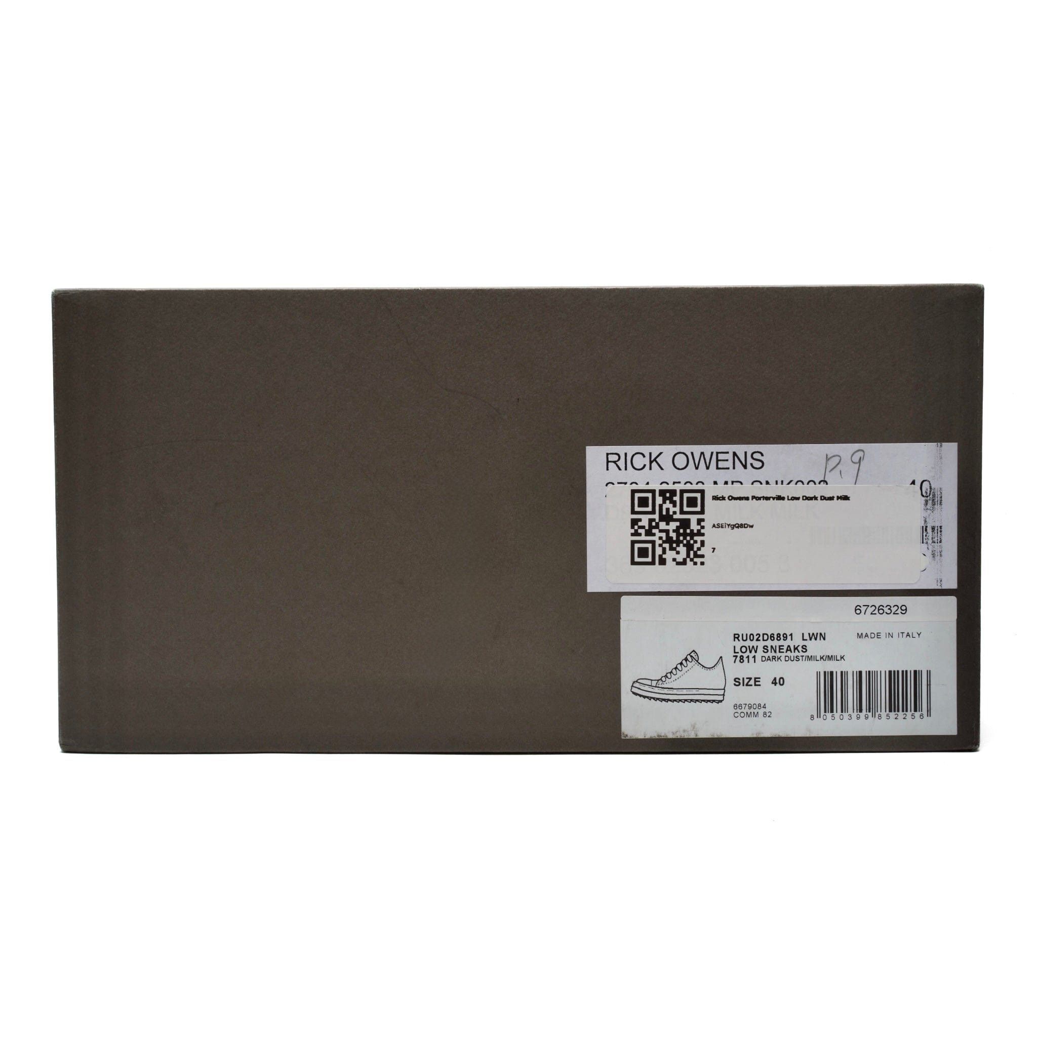 Rick Owens Porterville Low Dark Dust Milk Size US 7 / EU 40 - 10 Thumbnail