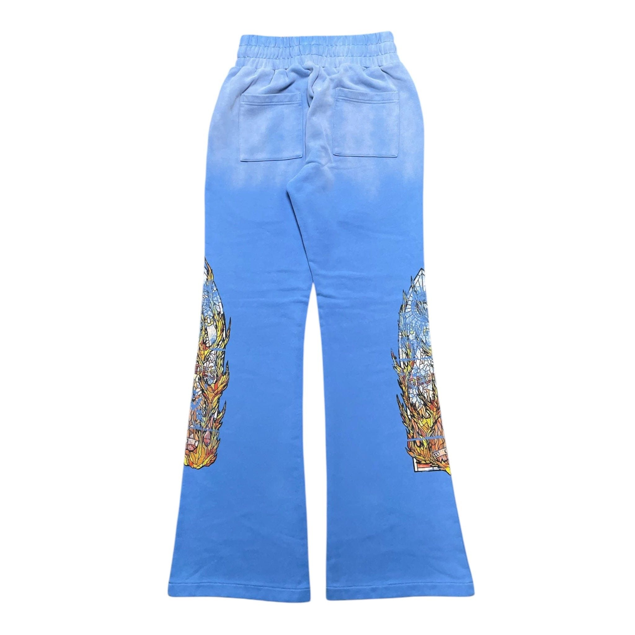 Who Decides War Faded Flame Glass Sweatpants Sky Size US 36 / EU 52 - 2 Thumbnail
