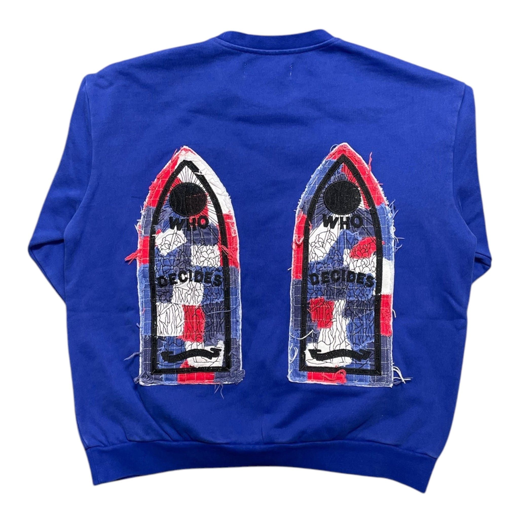 Who Decides War Glory Fabricated Crewneck Sweatshirt Blue Size US XS / EU 42 / 0 - 2 Thumbnail