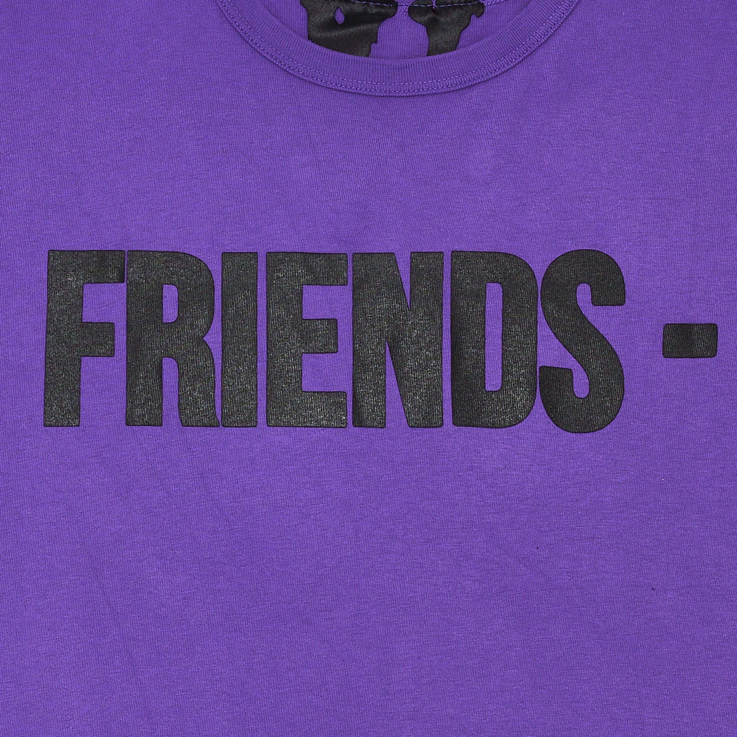 Vlone Friends Short Sleeve Tee Shirt Black/Purple Size US L / EU 52-54 / 3 - 3 Thumbnail