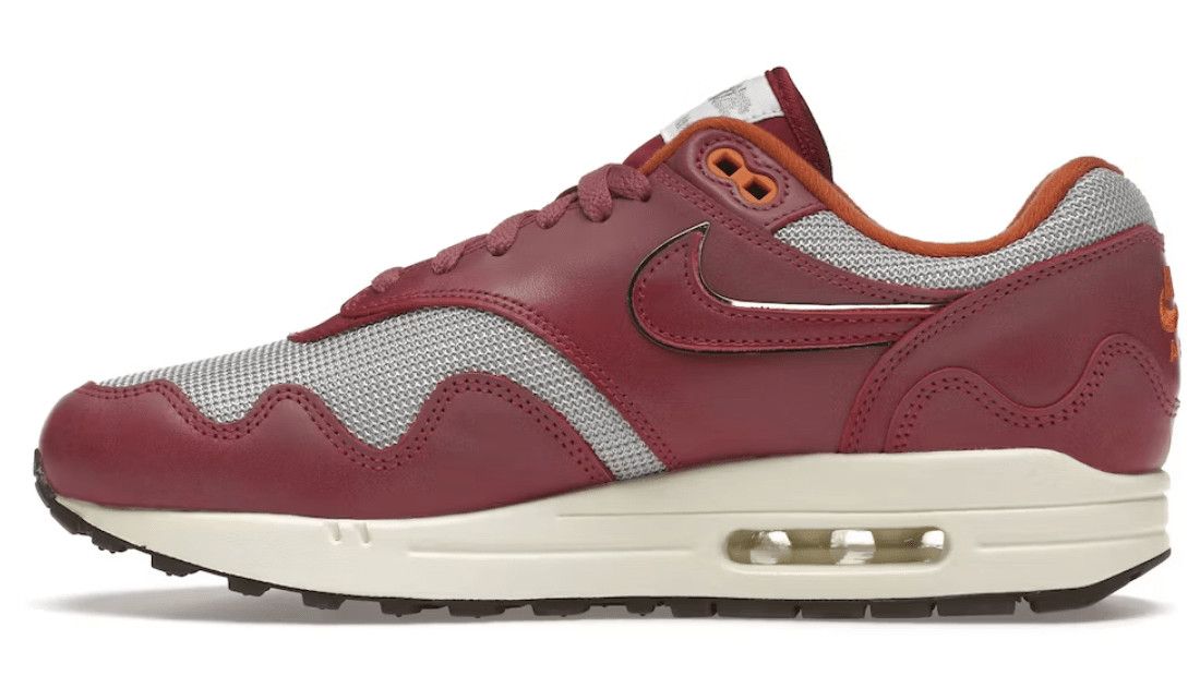 Nike Air Max 1 Patta Waves Rush Maroon (with Bracelet) Size US 8.5 / EU 41-42 - 2 Thumbnail