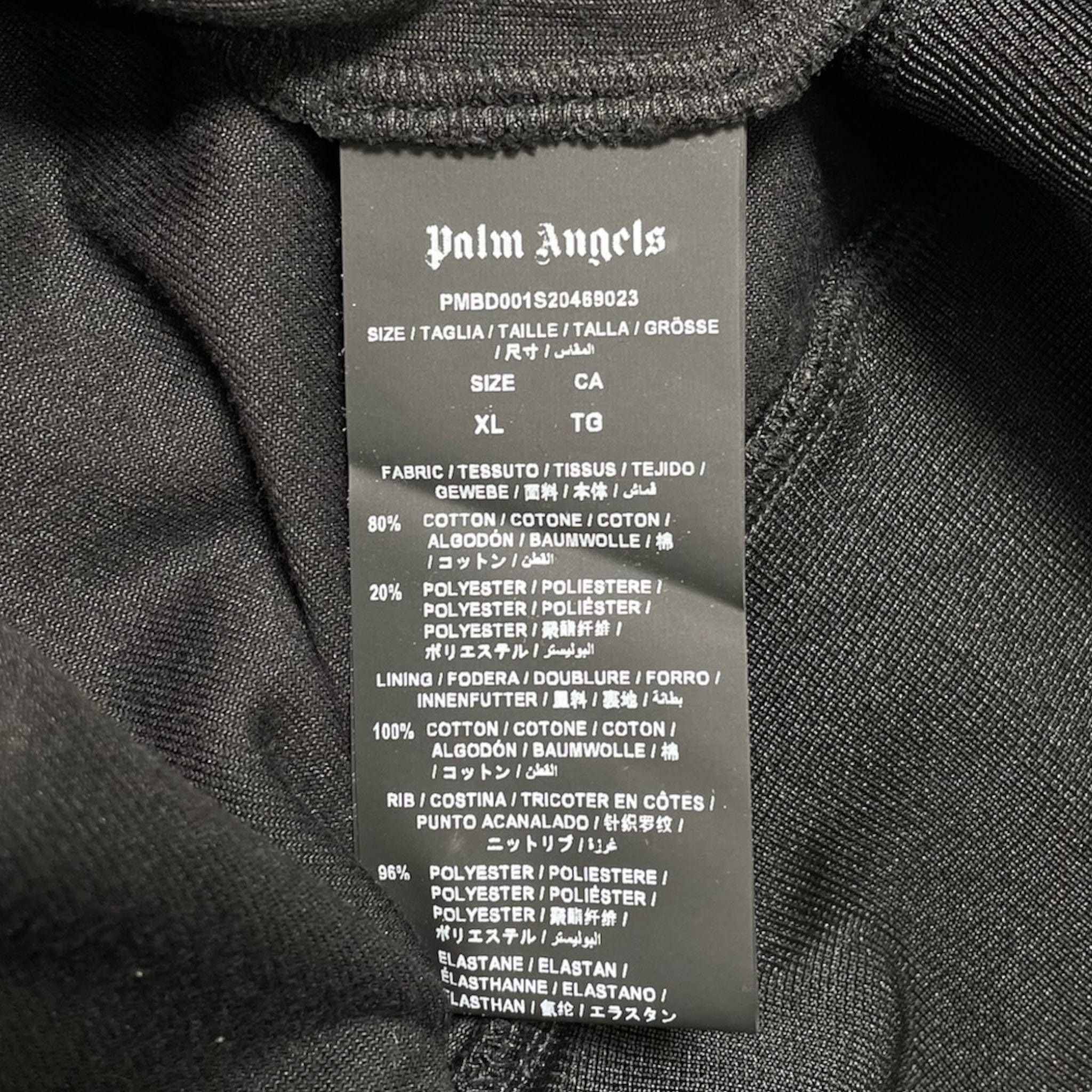 Palm Angels Chenille Track Jacket Watercolor Black Size US XL / EU 56 / 4 - 5 Thumbnail