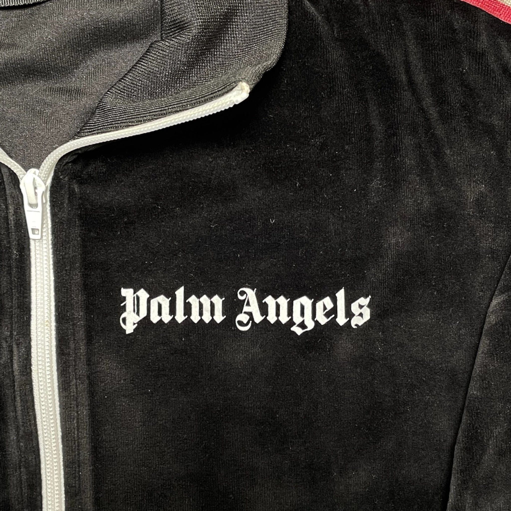 Palm Angels Chenille Track Jacket Watercolor Black Size US XL / EU 56 / 4 - 3 Thumbnail