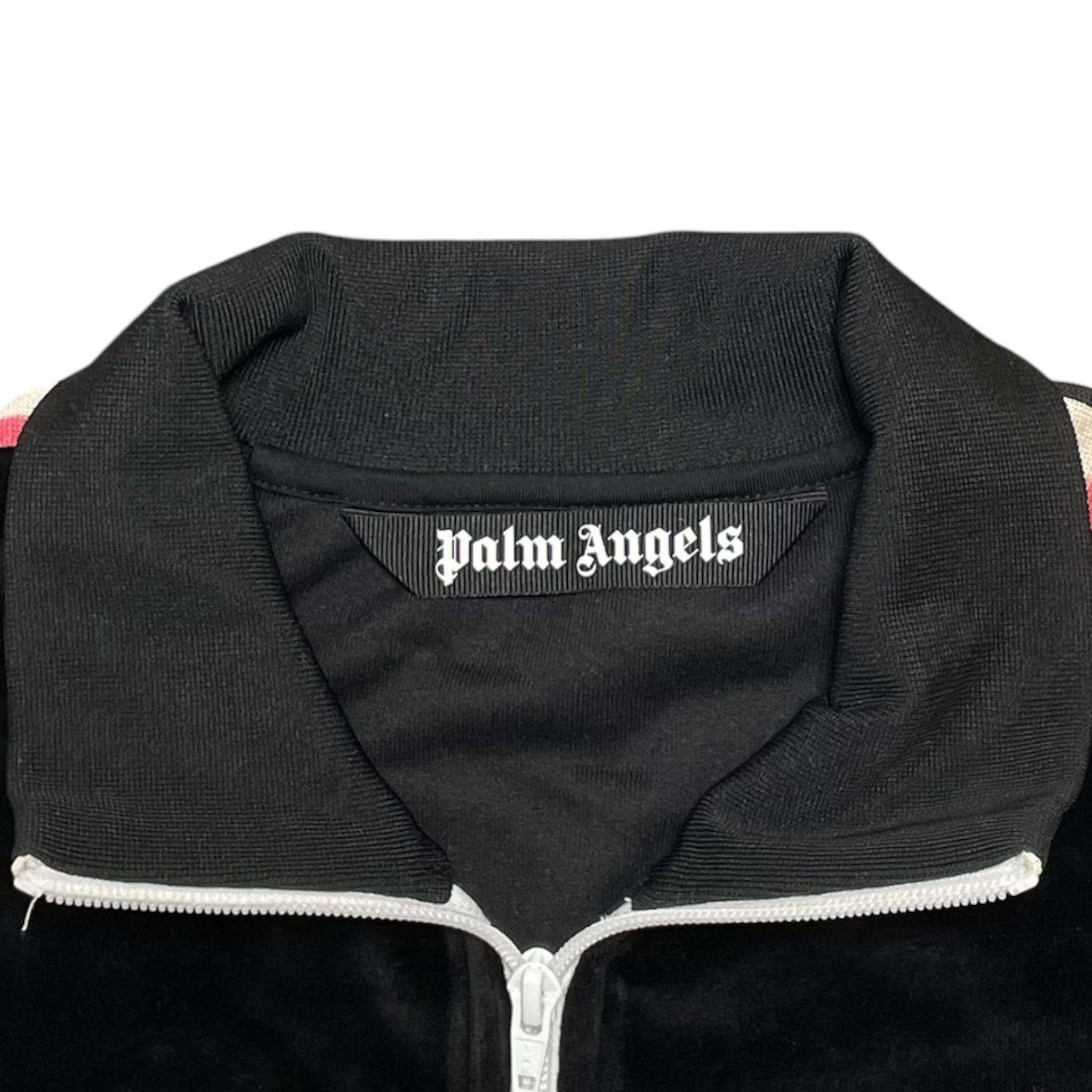 Palm Angels Chenille Track Jacket Watercolor Black Size US XL / EU 56 / 4 - 4 Thumbnail