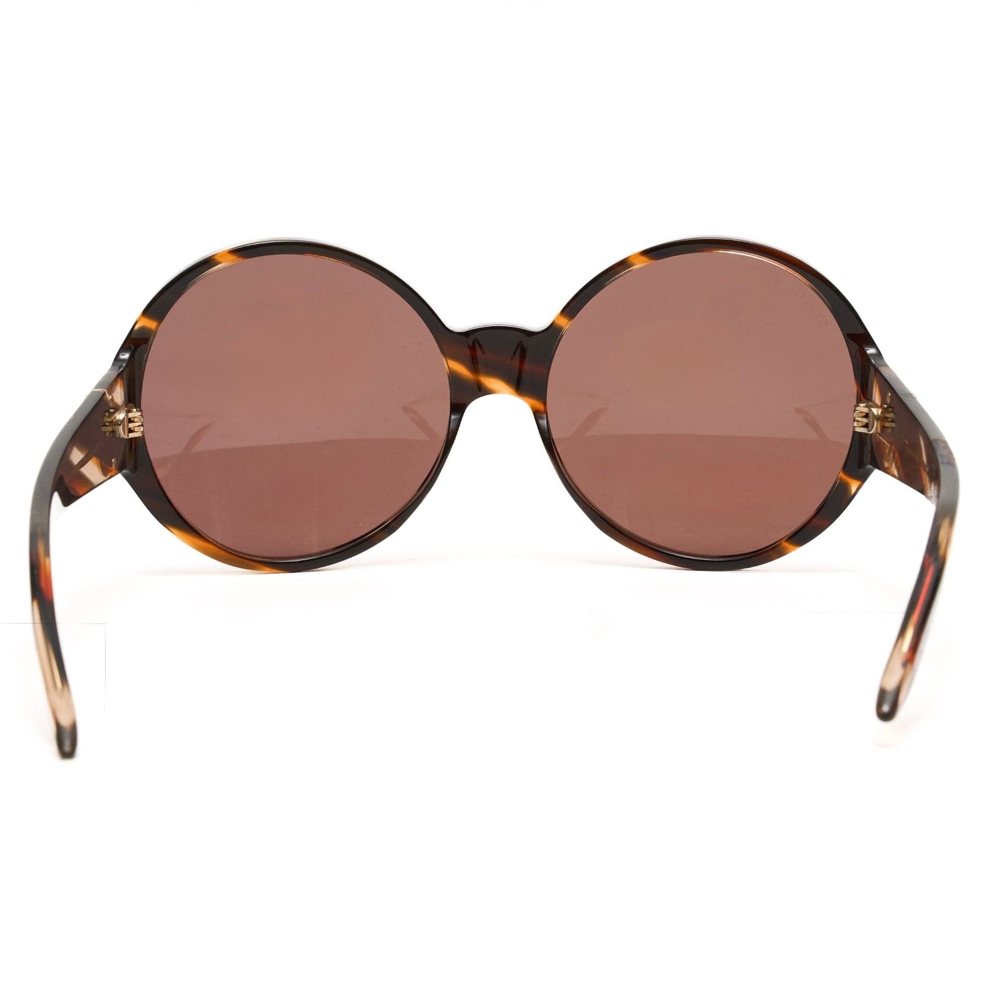Gucci Circle Havana Sunglasses Brown Size ONE SIZE - 6 Thumbnail