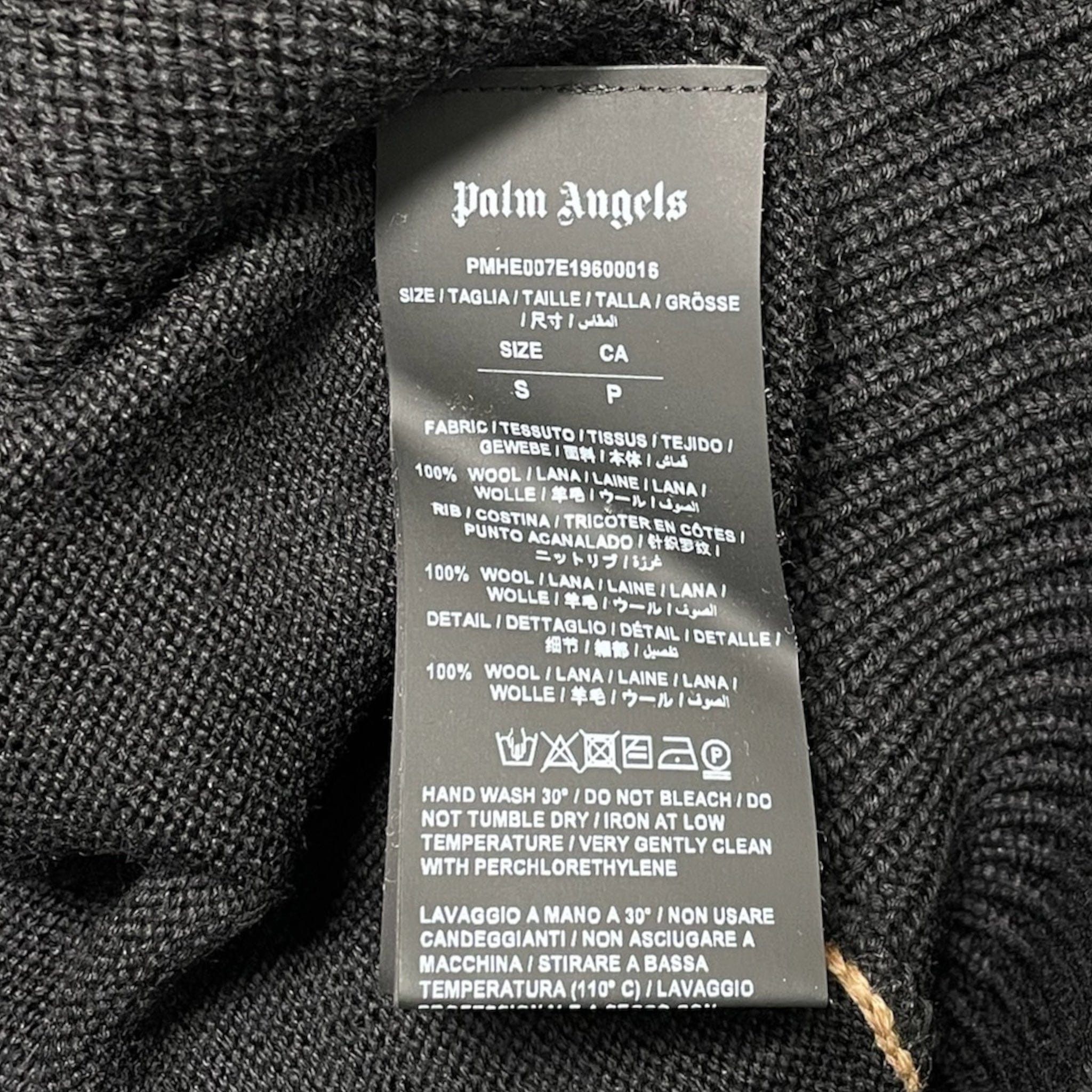 Palm Angels Teddy Bear Wool Sweater Black Size US S / EU 44-46 / 1 - 5 Thumbnail