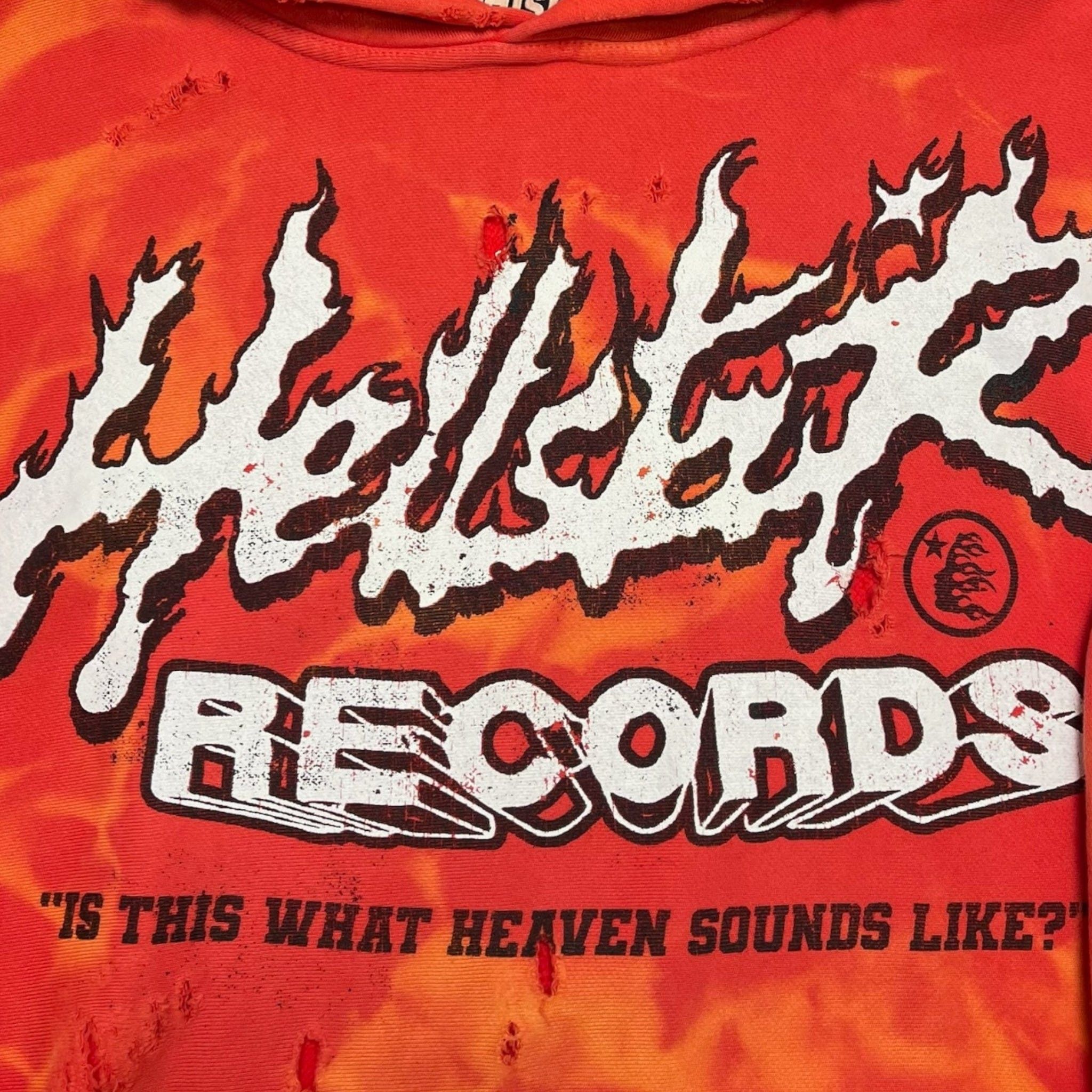 HELLSTAR Records Hooded Sweatshirt Washed Red Size US L / EU 52-54 / 3 - 3 Thumbnail