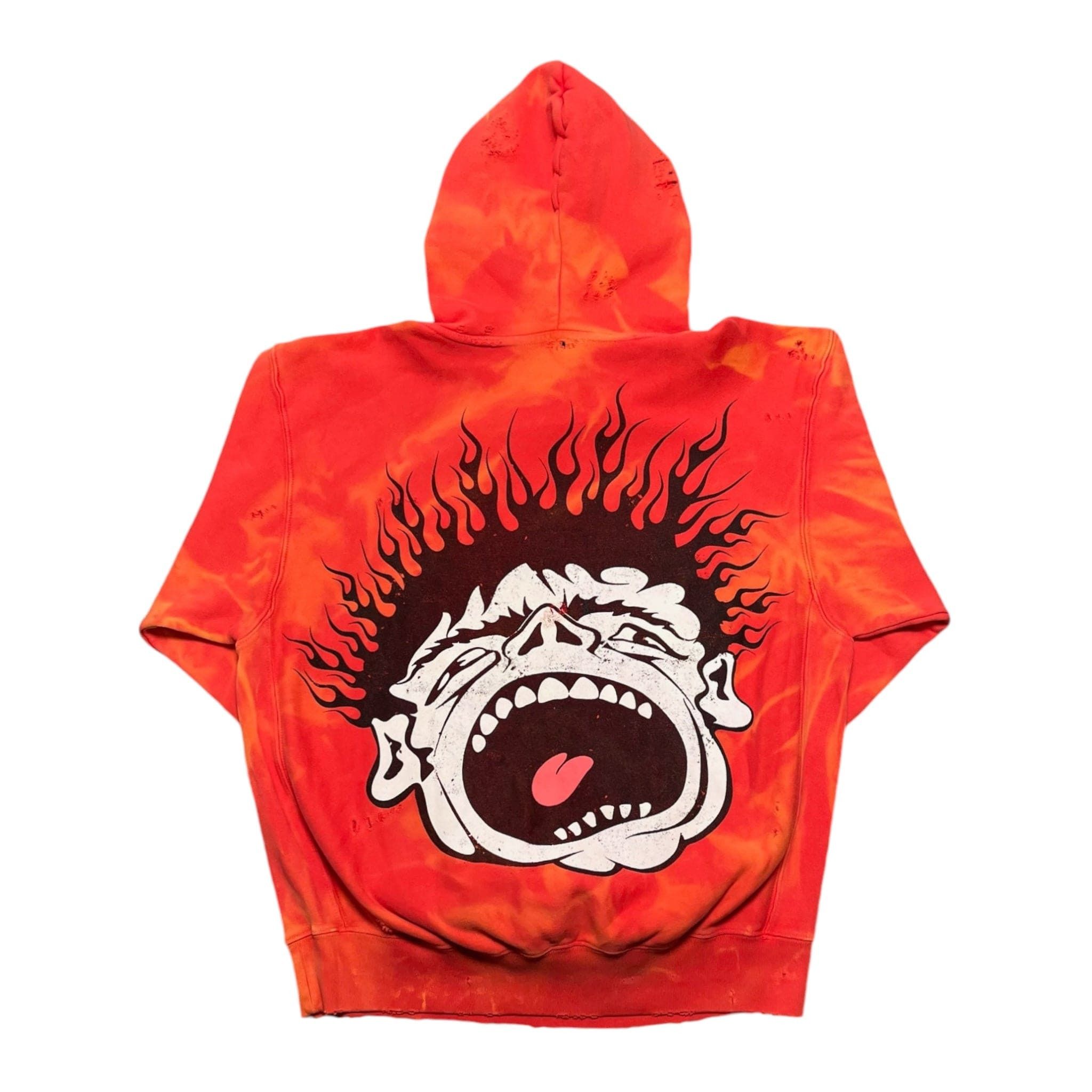 HELLSTAR Records Hooded Sweatshirt Washed Red Size US L / EU 52-54 / 3 - 2 Thumbnail
