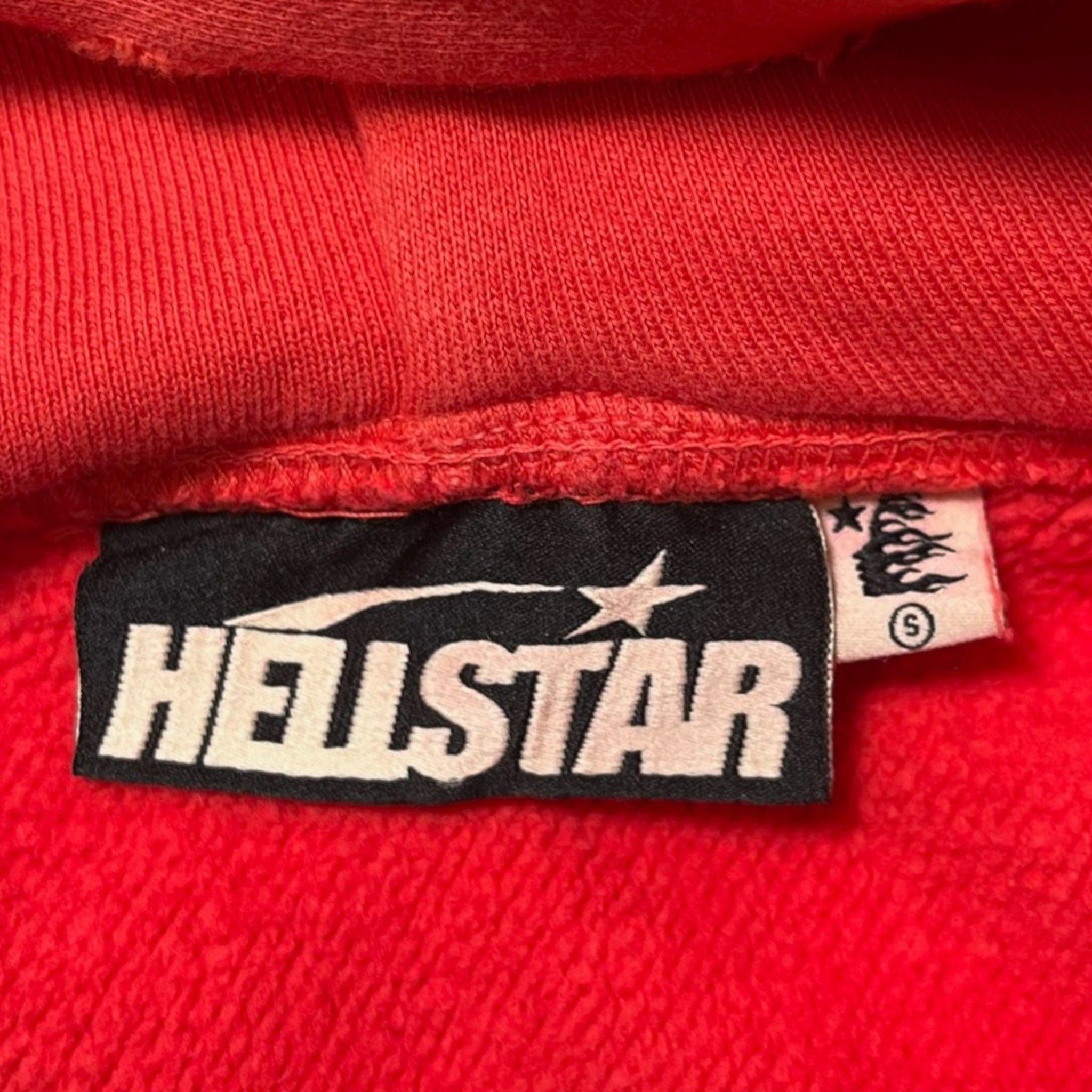 HELLSTAR Records Hooded Sweatshirt Washed Red Size US L / EU 52-54 / 3 - 4 Thumbnail