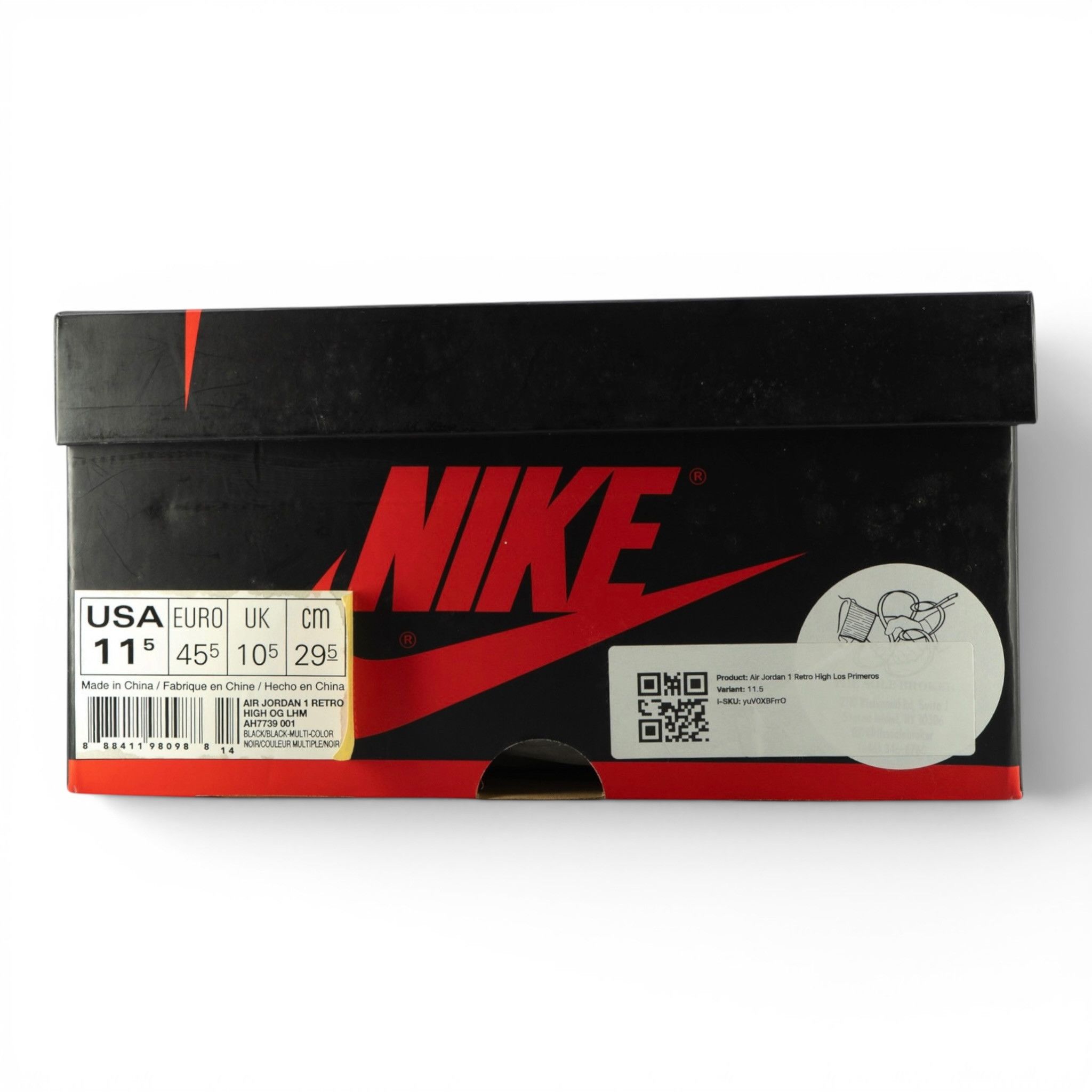 Nike Air Jordan 1 Retro High Los Primeros Size US 11.5 / EU 44-45 - 8 Thumbnail