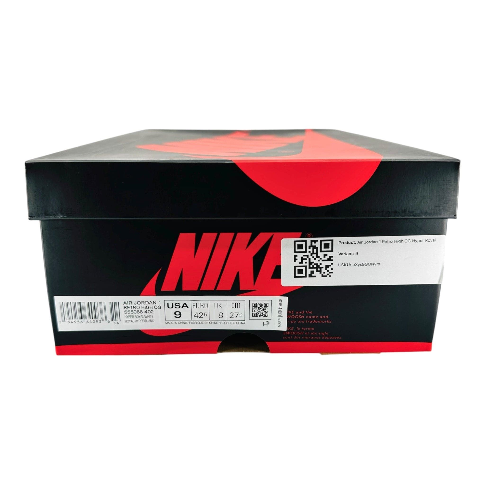 Nike 1 Retro High OG Hyper Royal Size US 9.5 / EU 42-43 - 8 Thumbnail
