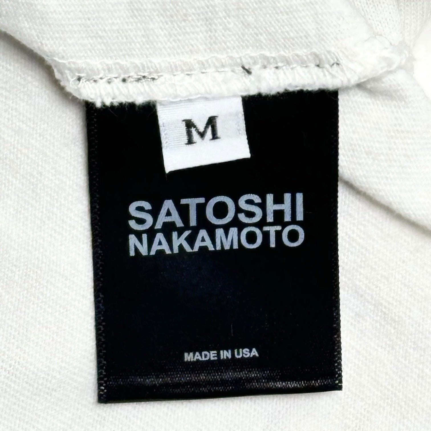 Satoshi Nakamoto BTC Short Sleeve Tee Shirt White Size US M / EU 48-50 / 2 - 5 Thumbnail