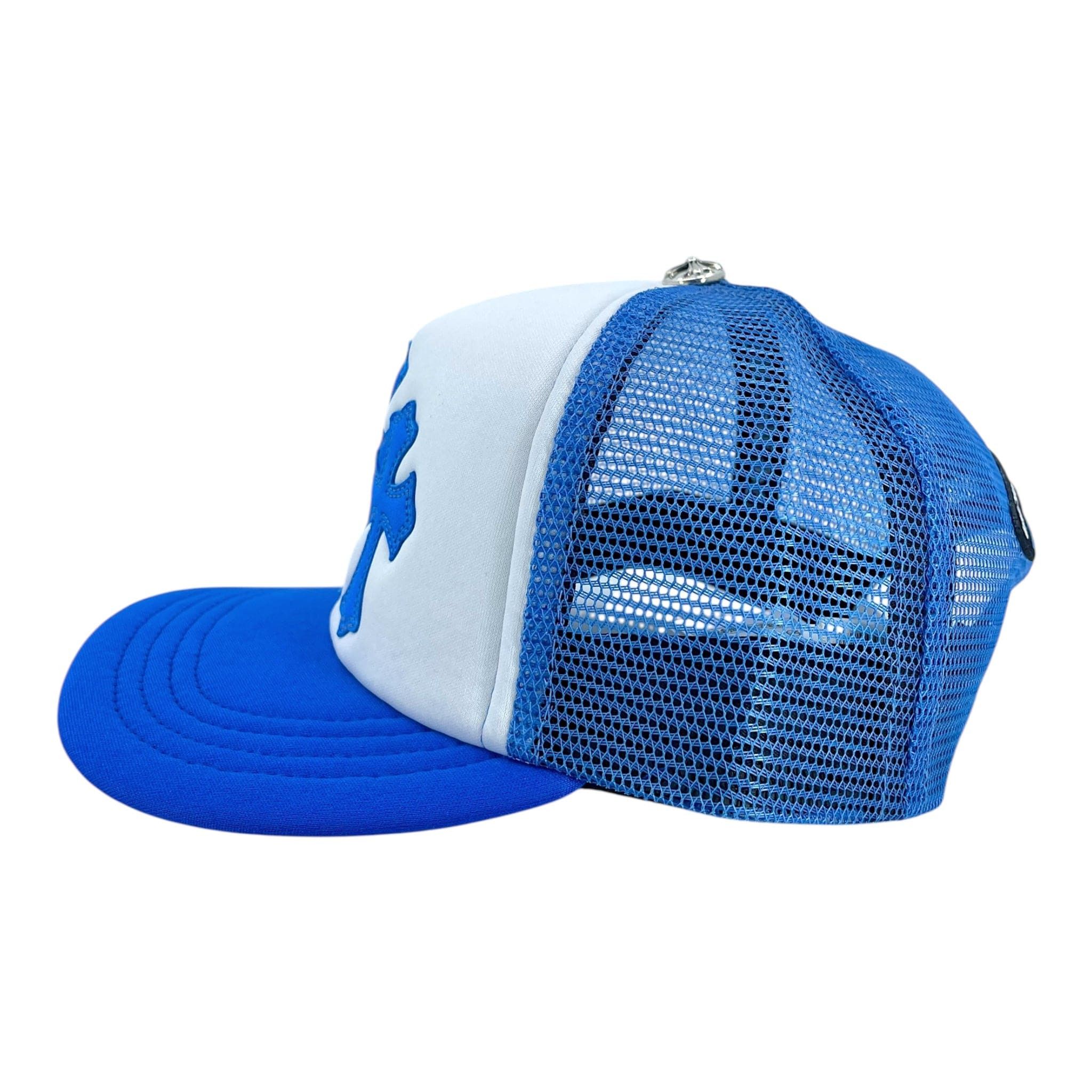 Chrome Hearts Cemetery Trucker Hat White Blue Size ONE SIZE - 4 Thumbnail