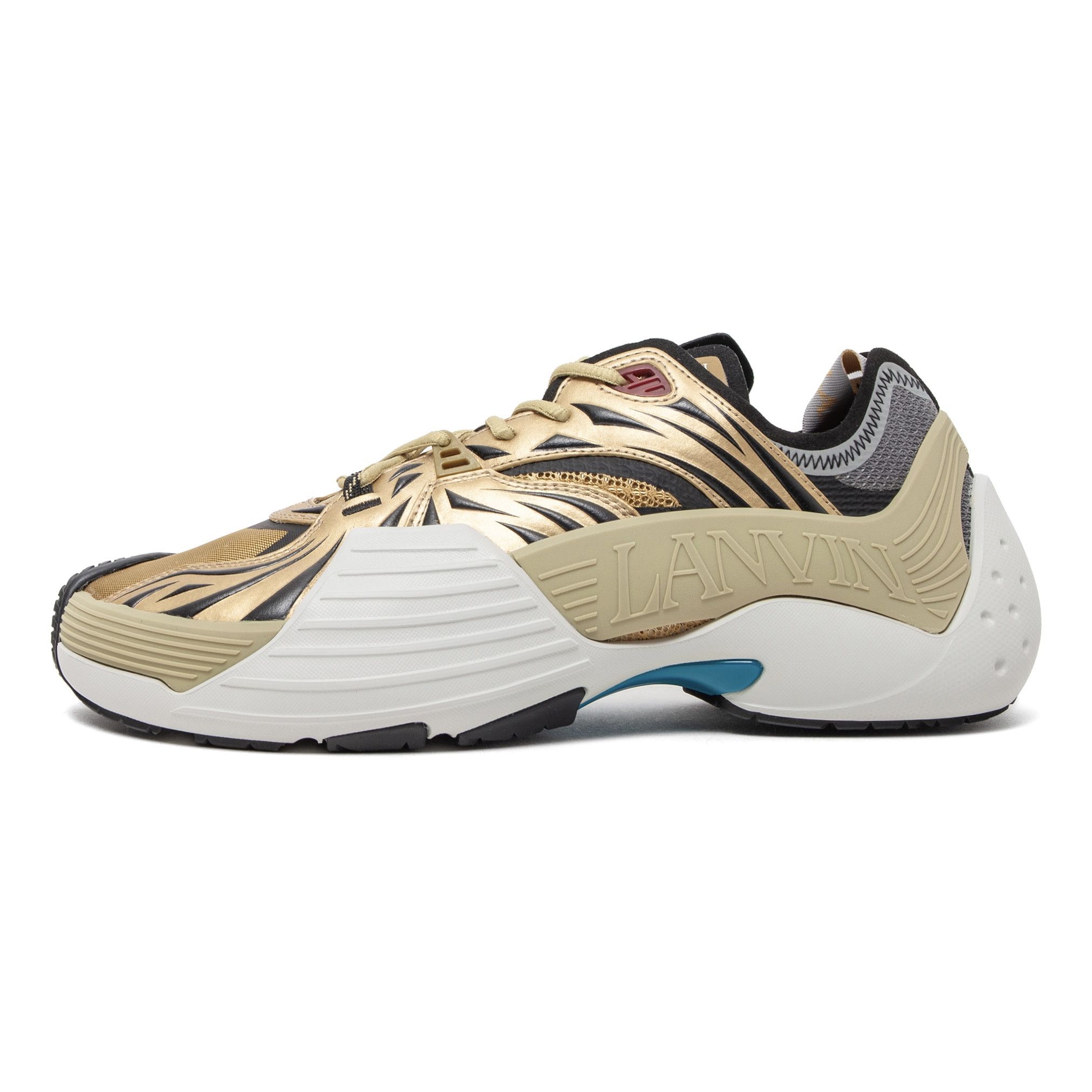 Lanvin Mesh Flash-X Sneakers Gold Size US 11 / EU 44 - 2 Thumbnail