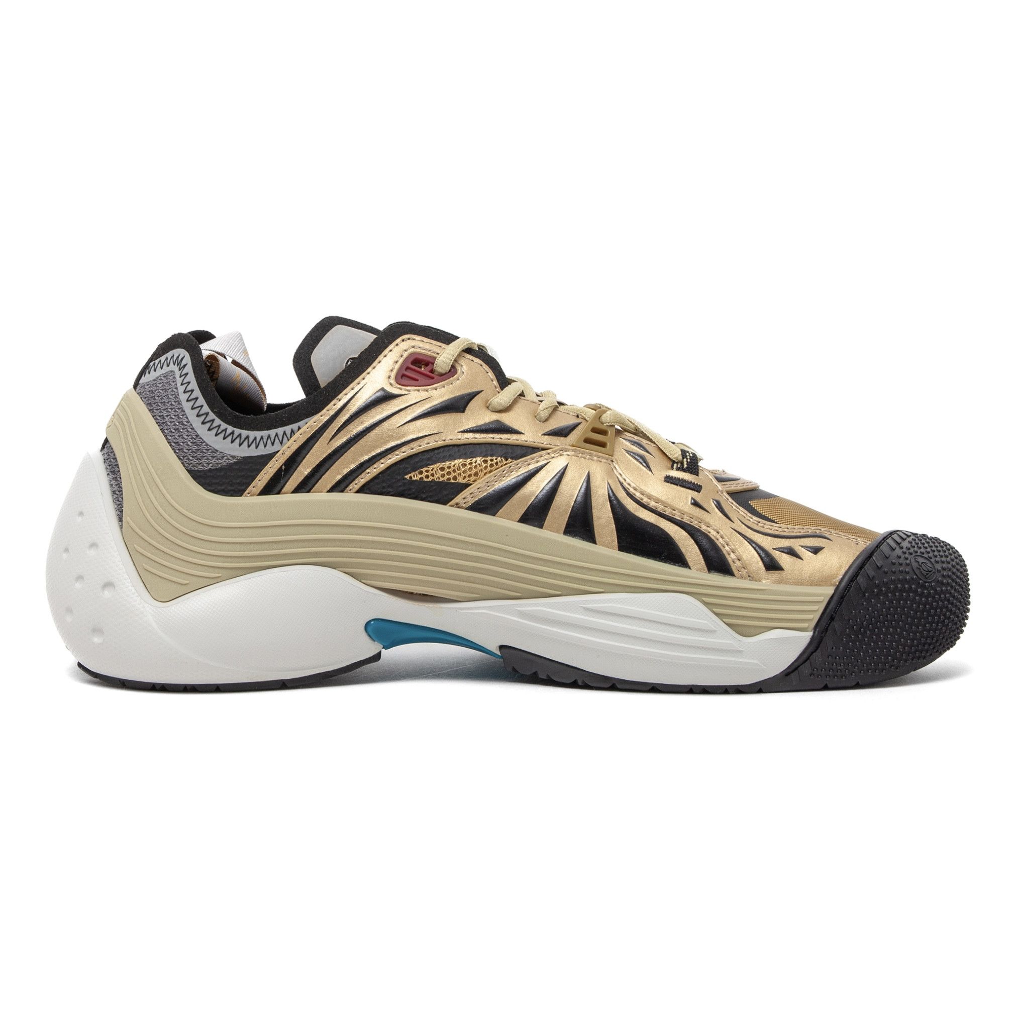 Lanvin Mesh Flash-X Sneakers Gold Size US 11 / EU 44 - 4 Thumbnail