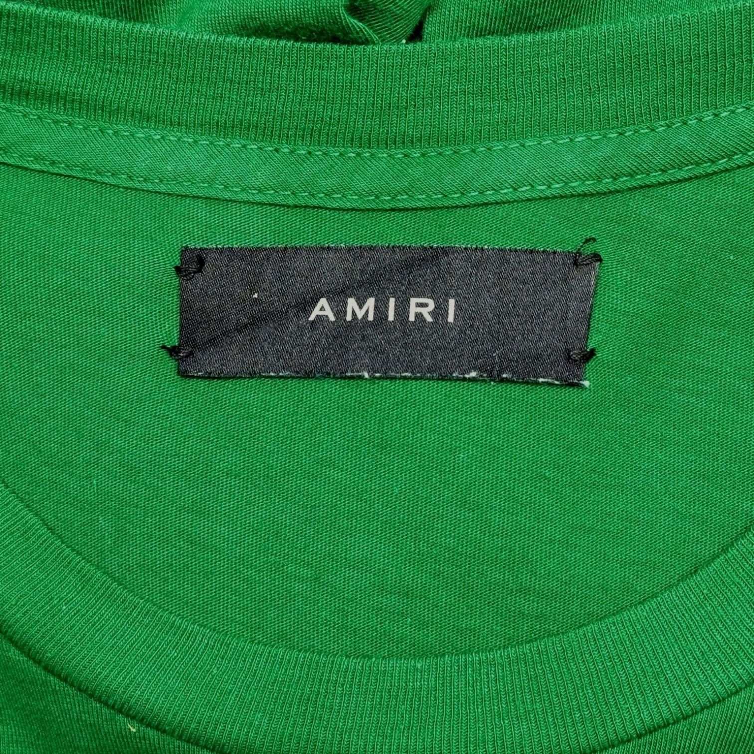 Amiri Amiri Take It Easy Baby Short Sleeve Tee Shirt Green Size US M / EU 48-50 / 2 - 5 Thumbnail