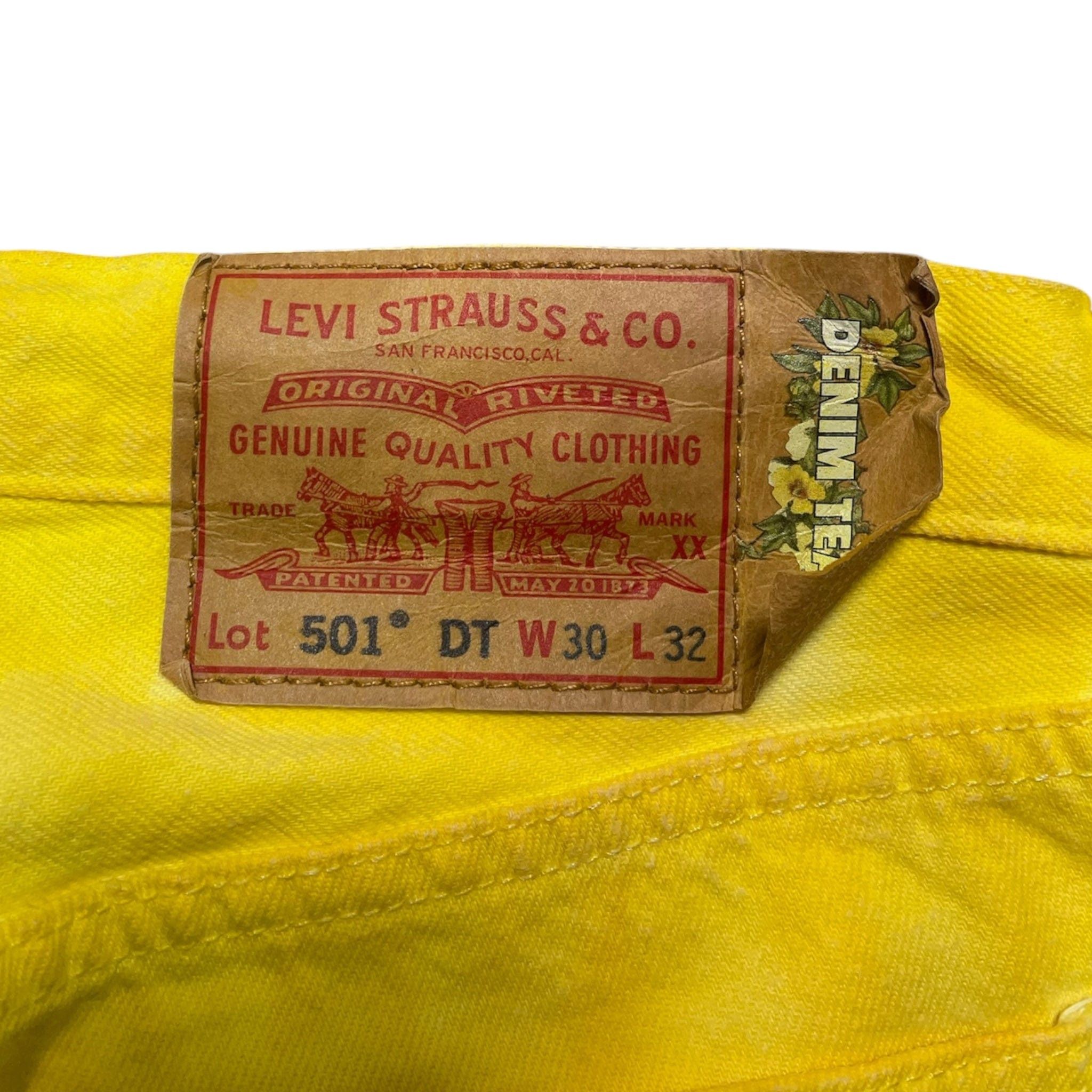 DENIM TEARS X Bstroy Gradient Jeans Yellow Orange Size US 30 / EU 46 - 4 Thumbnail